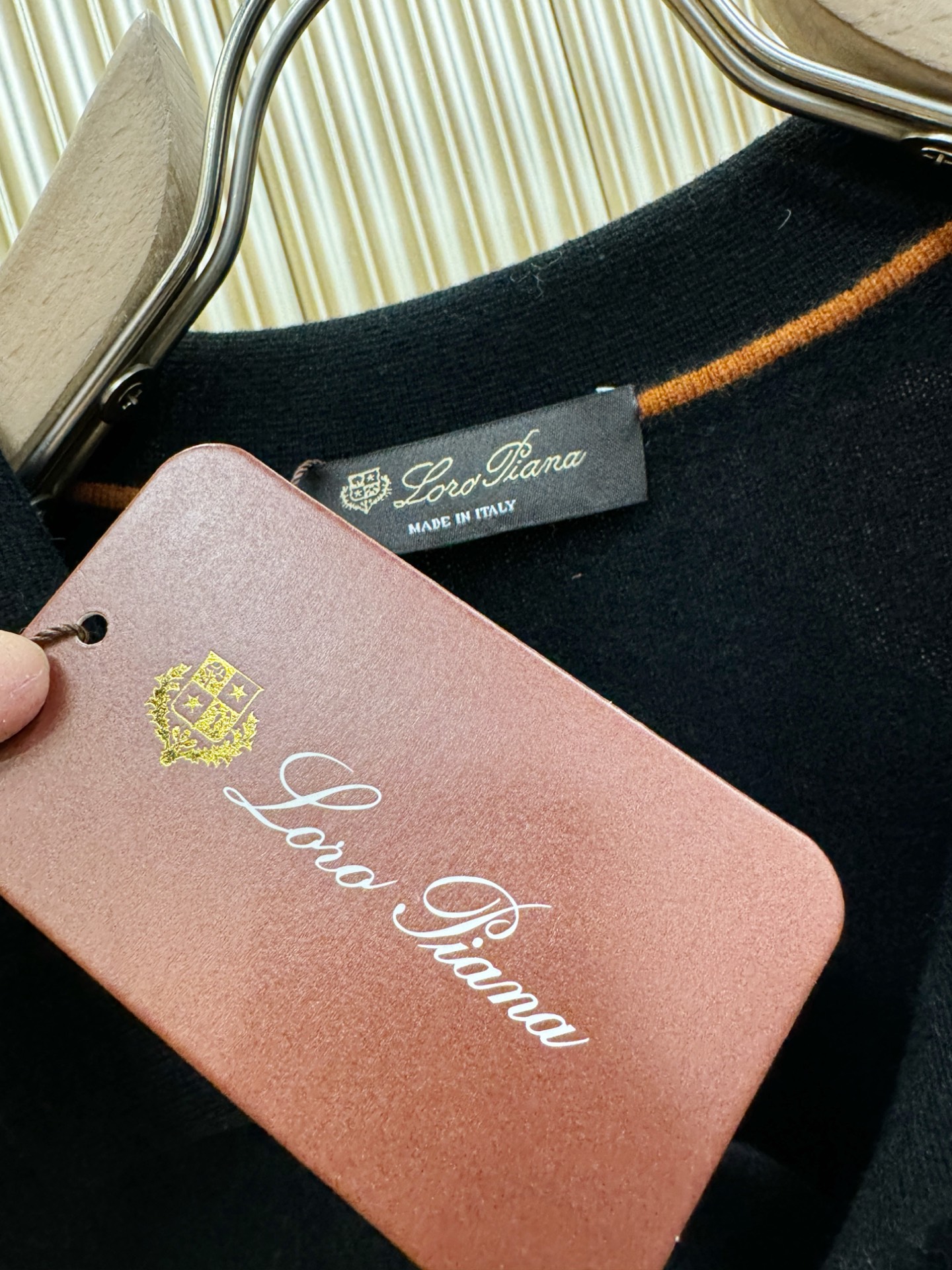 (最大可穿230斤) Loro Piana诺悠翩雅 2025秋冬新款羊绒毛衣，羊绒+绵羊毛。logo图案