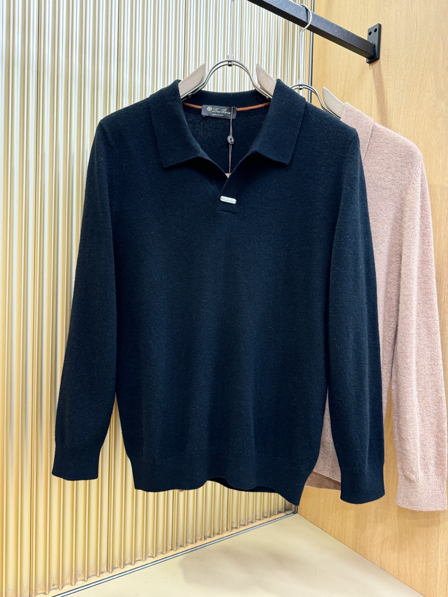 (最大可穿230斤) Loro Piana诺悠翩雅 2025秋冬新款羊绒毛衣，羊绒+绵羊毛。logo图案