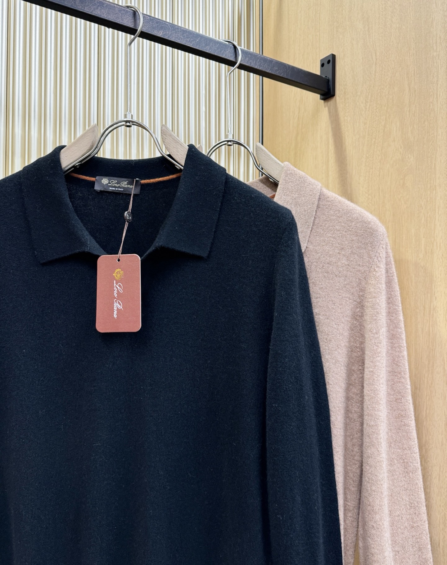 (最大可穿230斤) Loro Piana诺悠翩雅 2025秋冬新款羊绒毛衣，羊绒+绵羊毛。logo图案