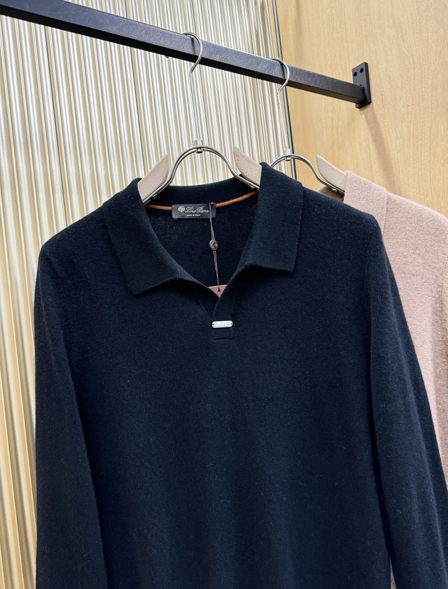 (最大可穿230斤) Loro Piana诺悠翩雅 2025秋冬新款羊绒毛衣，羊绒+绵羊毛。logo图案