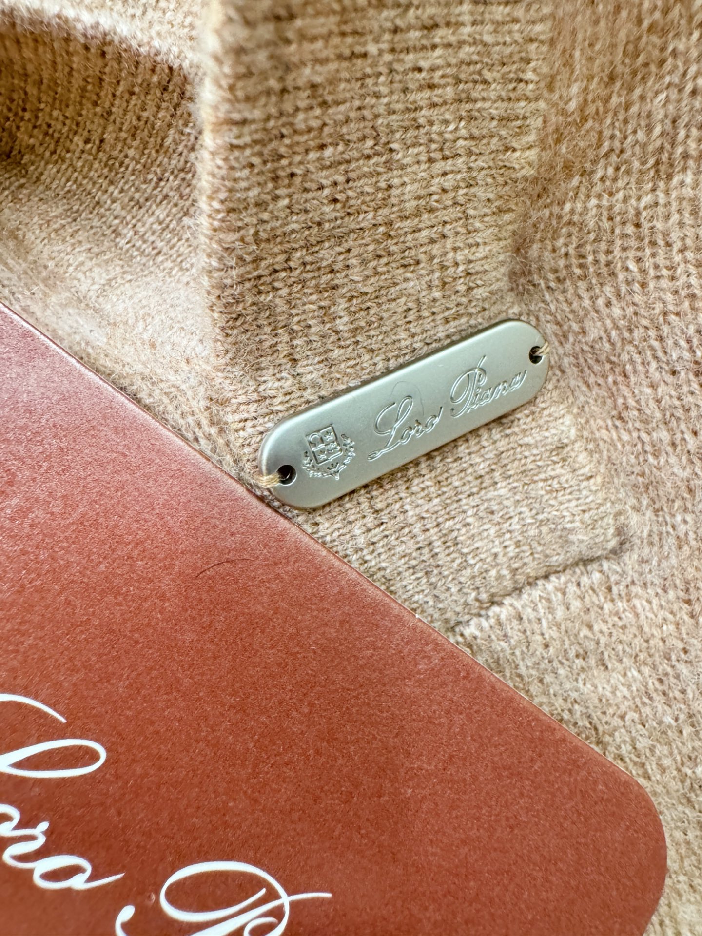 (最大可穿230斤) Loro Piana诺悠翩雅 2025秋冬新款羊绒毛衣，羊绒+绵羊毛。logo图案