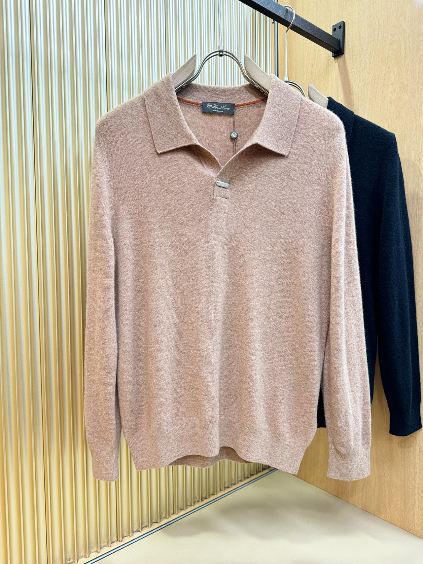 (最大可穿230斤) Loro Piana诺悠翩雅 2025秋冬新款羊绒毛衣，羊绒+绵羊毛。logo图案