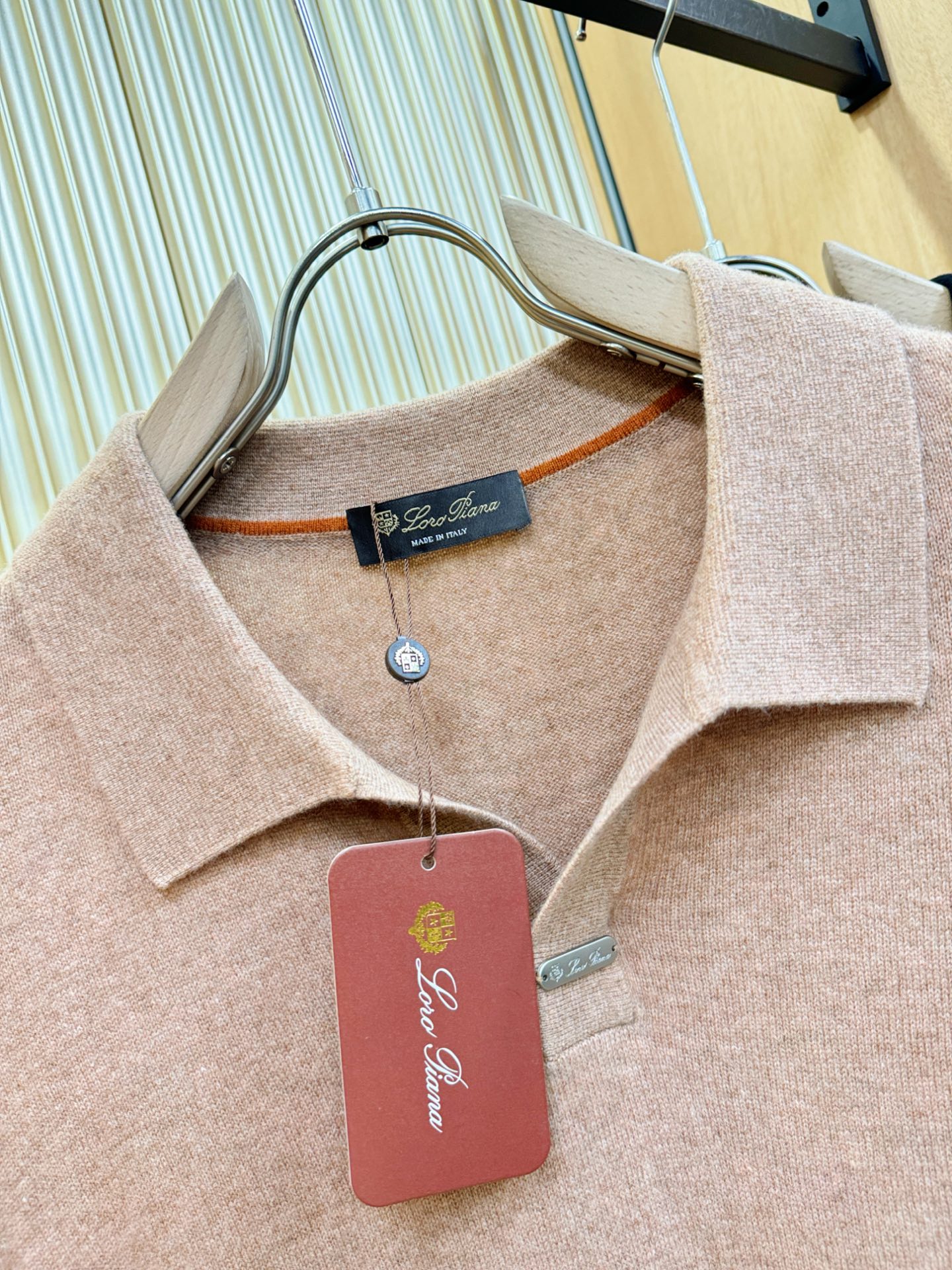 (最大可穿230斤) Loro Piana诺悠翩雅 2025秋冬新款羊绒毛衣，羊绒+绵羊毛。logo图案