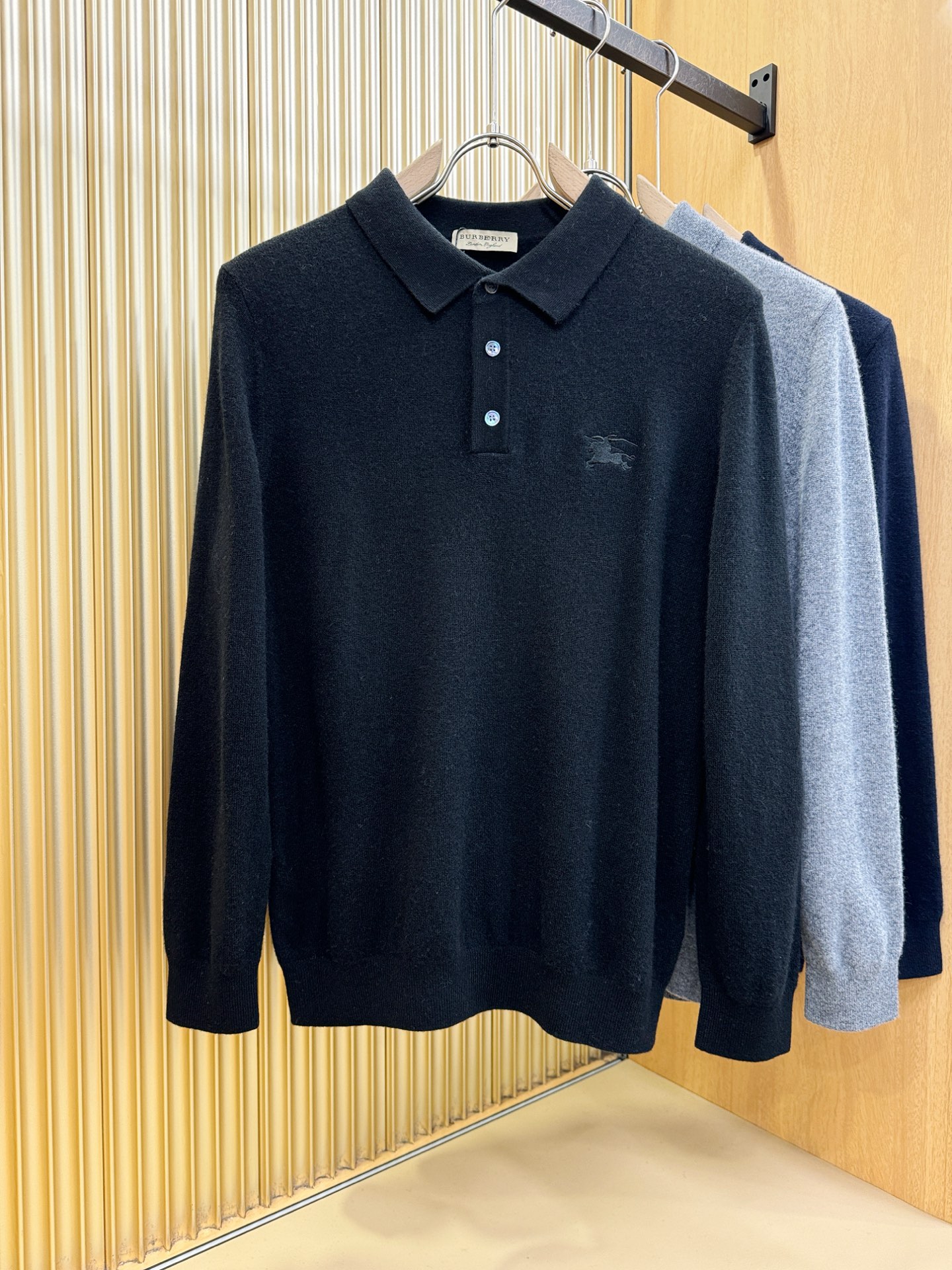 (最大可穿230斤) BURBERRY巴宝莉 2025秋冬新款羊绒毛衣，羊绒+绵羊毛。logo图案设计，