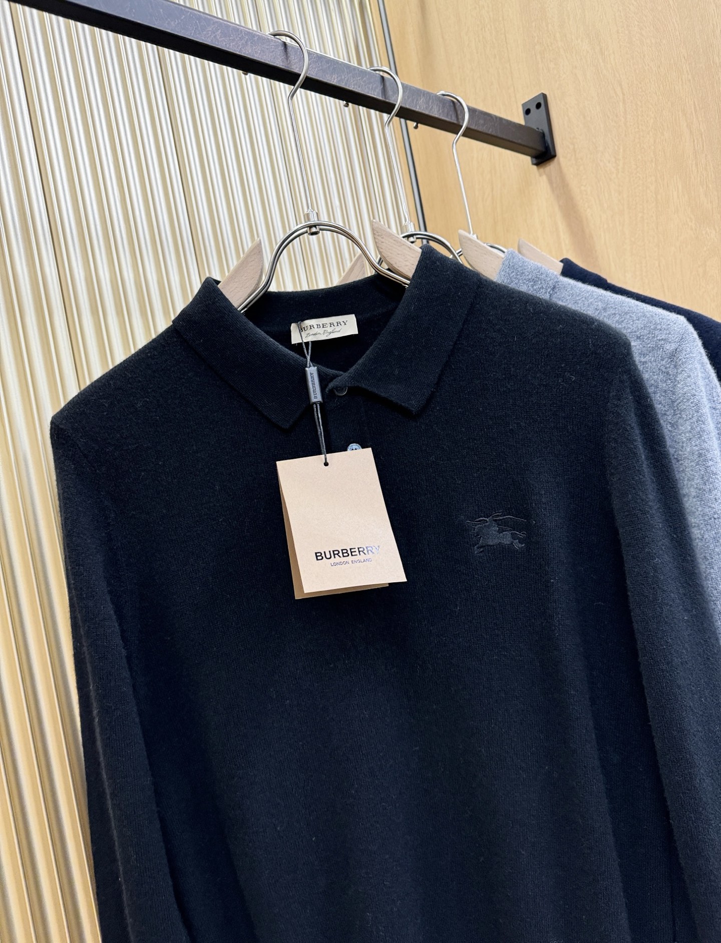 (最大可穿230斤) BURBERRY巴宝莉 2025秋冬新款羊绒毛衣，羊绒+绵羊毛。logo图案设计，