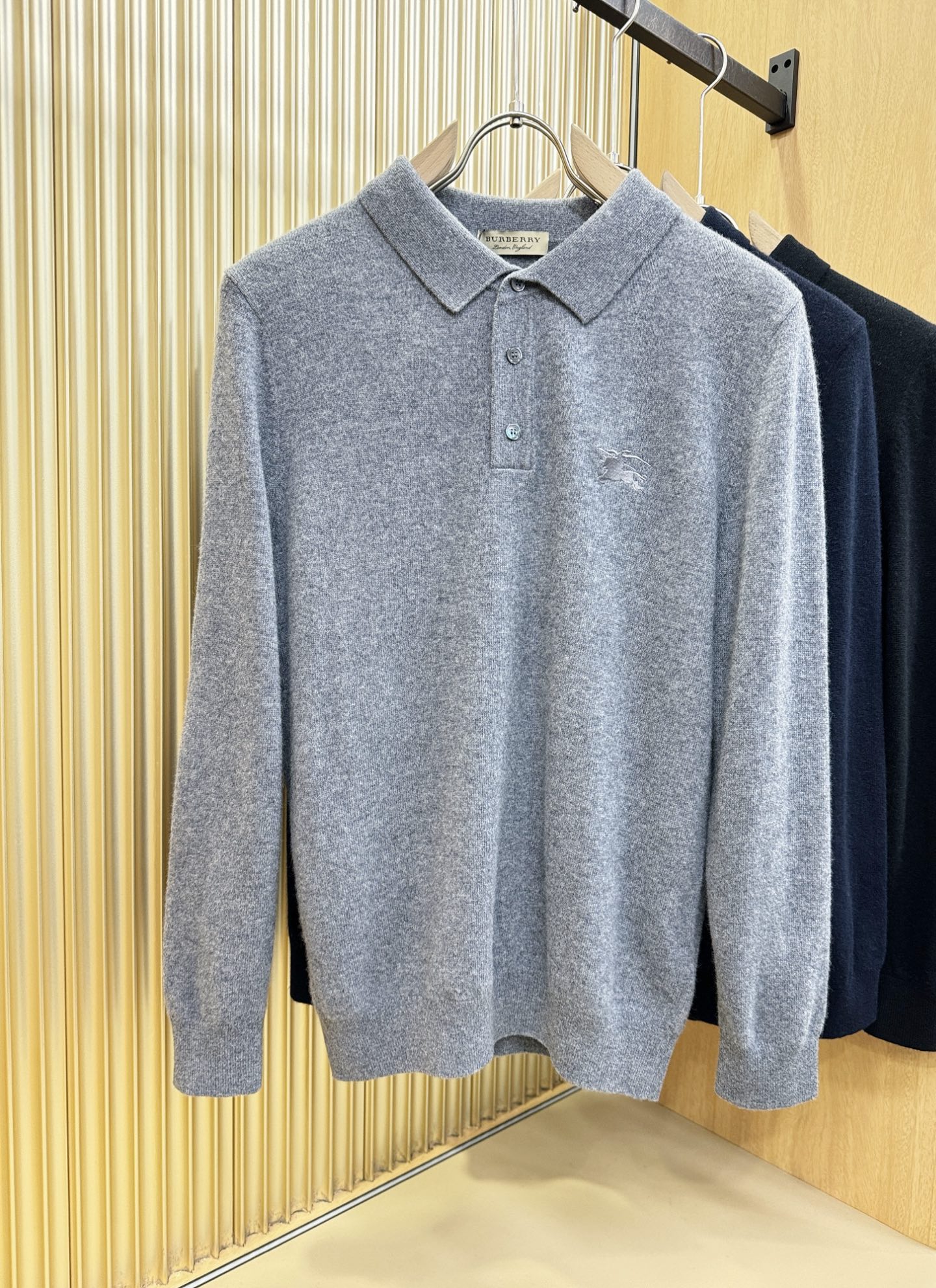 (最大可穿230斤) BURBERRY巴宝莉 2025秋冬新款羊绒毛衣，羊绒+绵羊毛。logo图案设计，