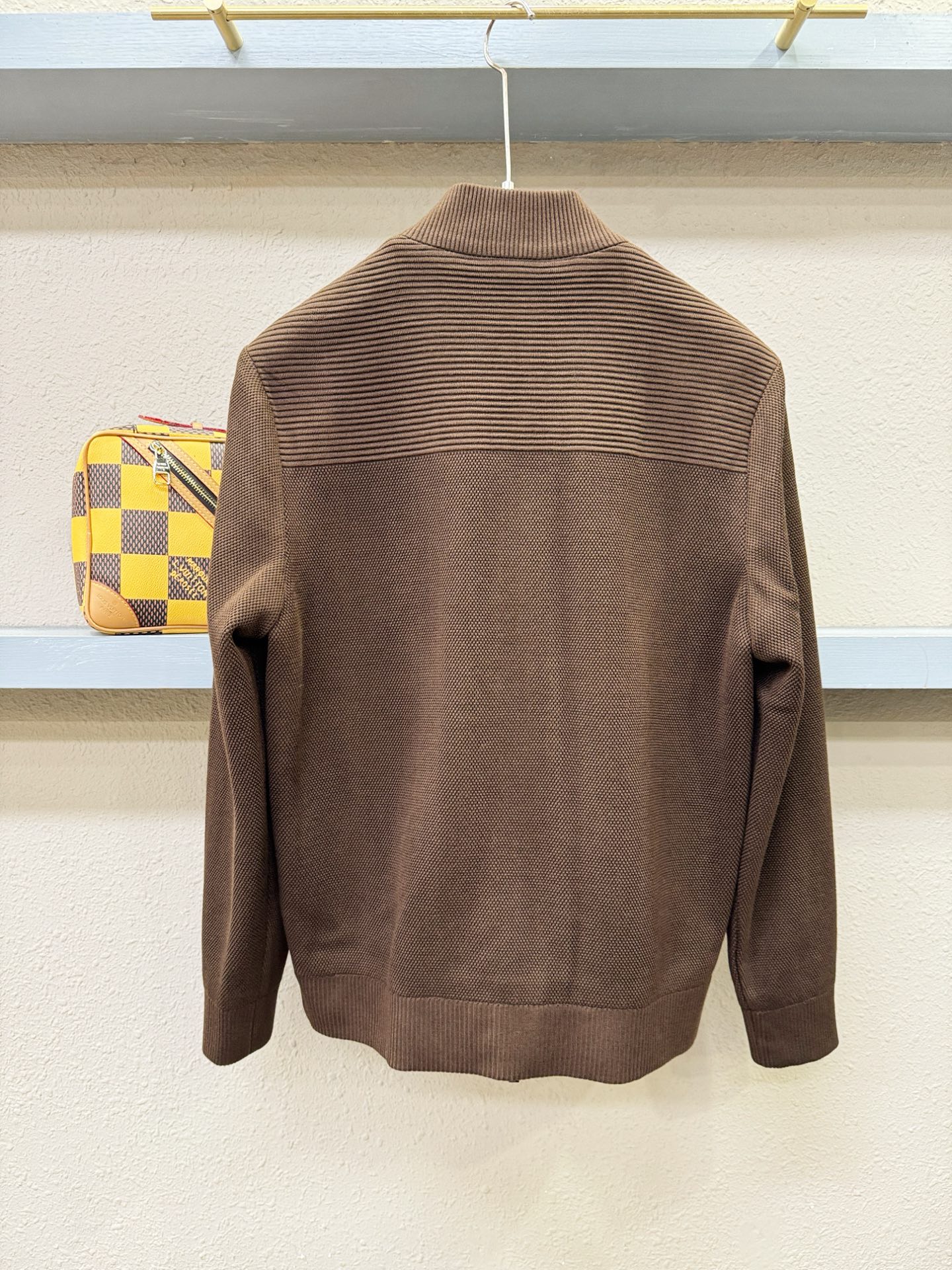 ZILLI 25ss秋冬新款外套，绵羊毛面，真皮拼接设计，超A原单外套！甄选顶级绵羊毛打造、搭配经典Lo