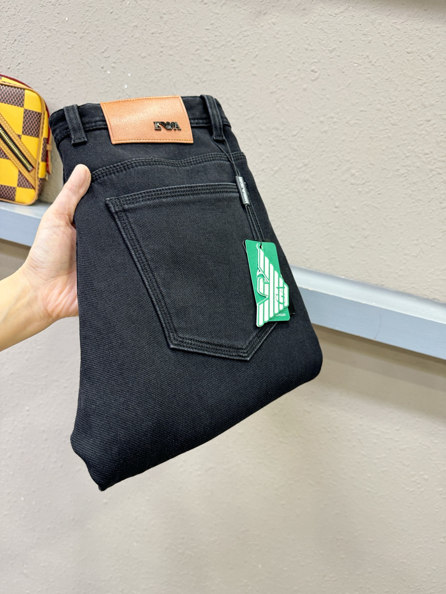 加绒款 Armani 阿玛尼 2025专柜新品，原版牛仔裤 加绒加厚保暖，原版重工打造，品牌经典LOGO