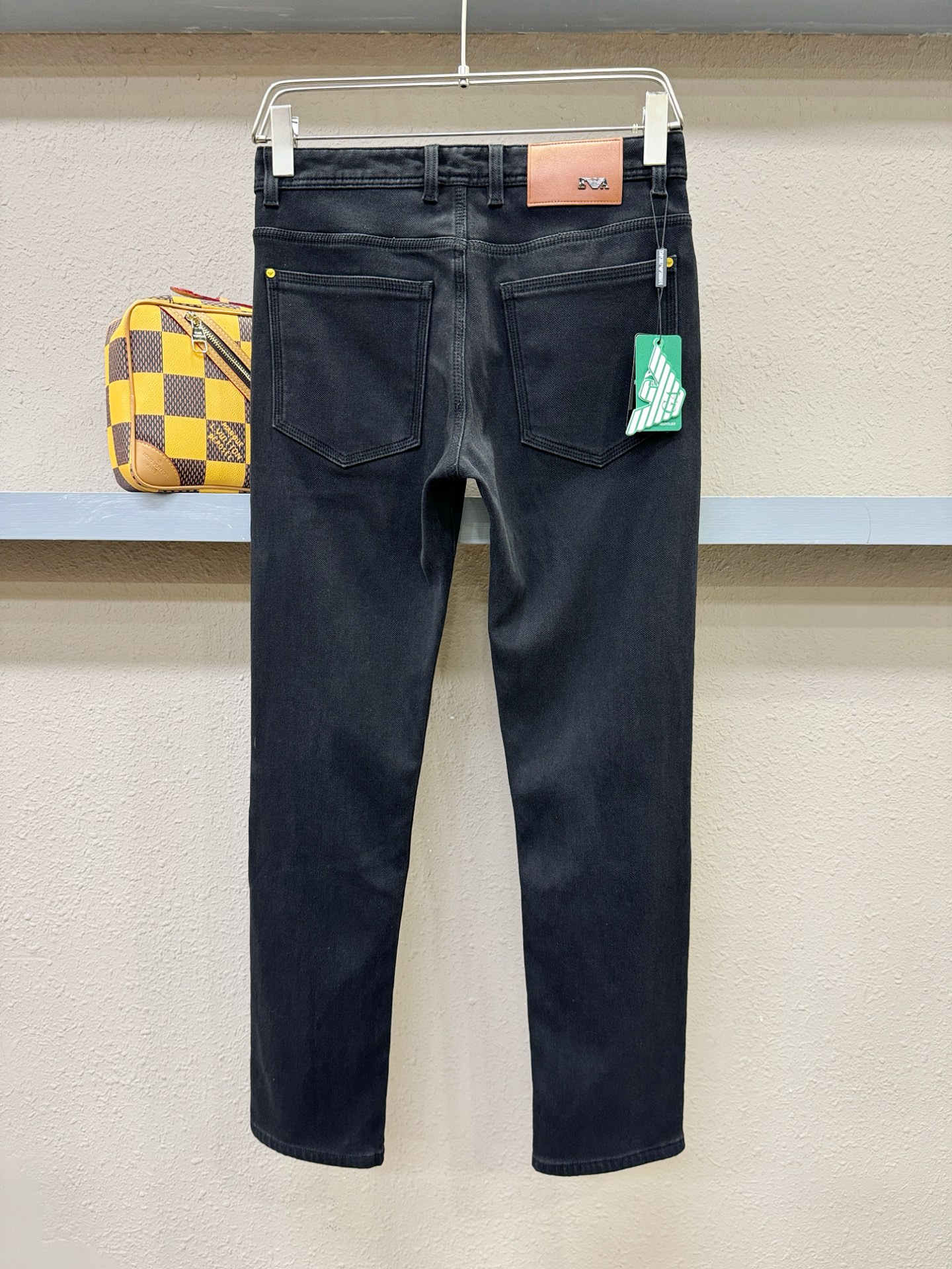 加绒款 Armani 阿玛尼 2025专柜新品，原版牛仔裤 加绒加厚保暖，原版重工打造，品牌经典LOGO