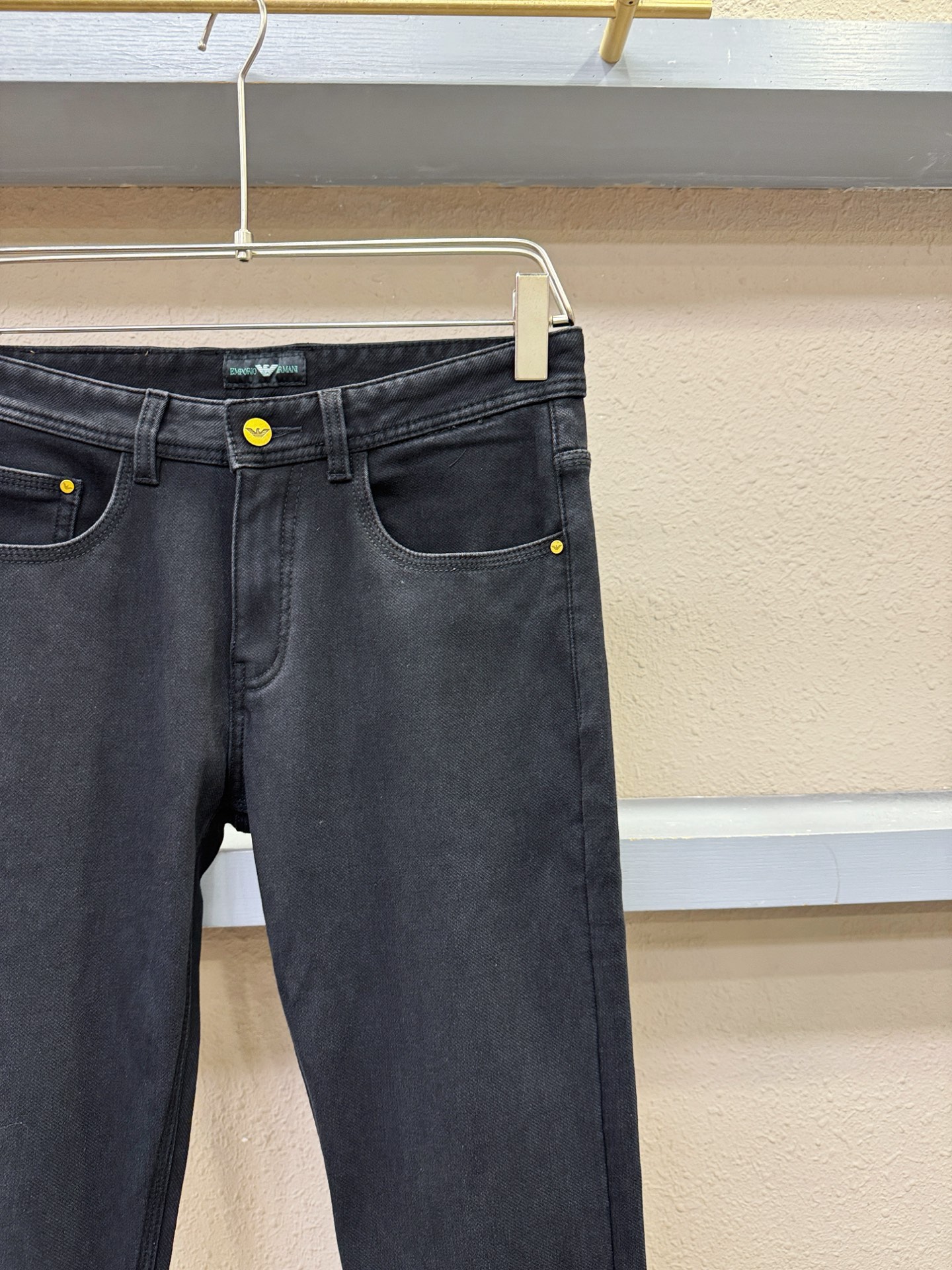 加绒款 Armani 阿玛尼 2025专柜新品，原版牛仔裤 加绒加厚保暖，原版重工打造，品牌经典LOGO