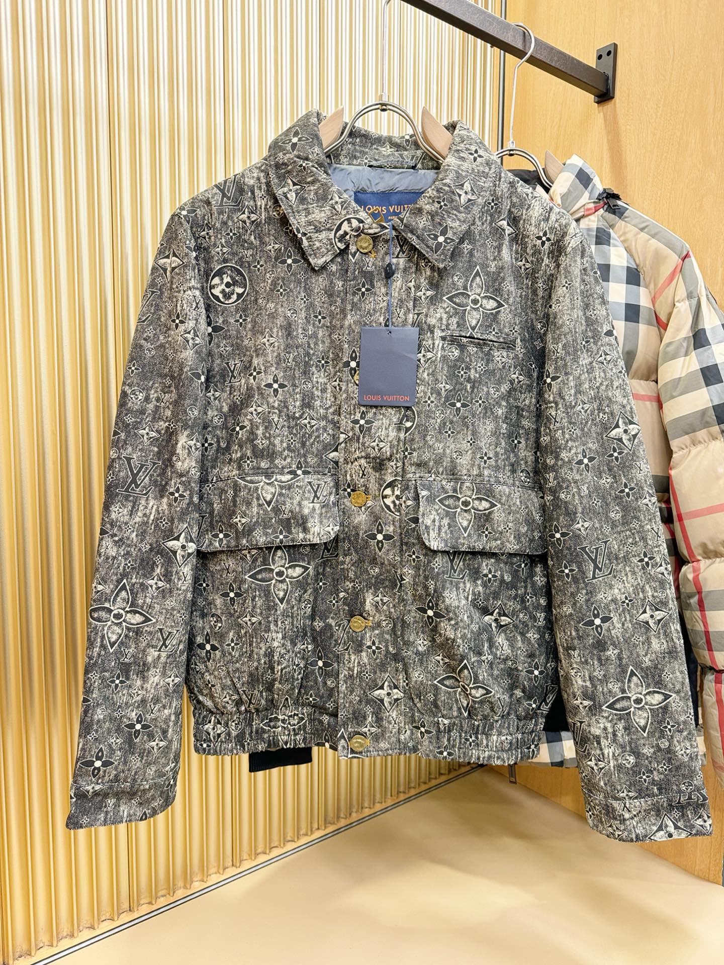 爆款羽绒服 LV路易威登 2025新款羽绒马甲 秀场新品，品相非常完美，专柜高科技防水面料，内里90%白