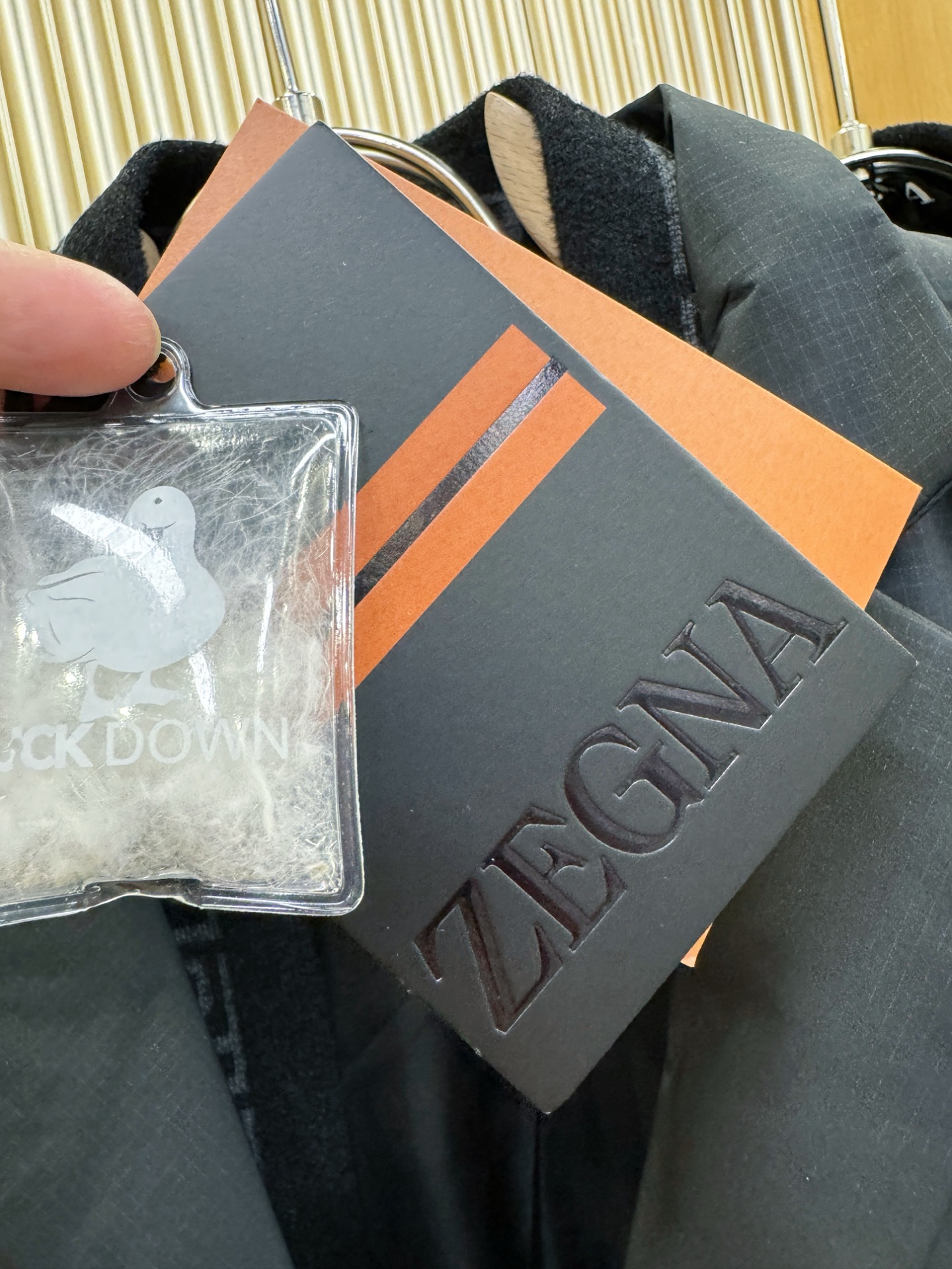 Ermenegildo Zeg*a杰*亚 2025新款羽绒服，衣领可拆，秀场新品，品相非常完美，专柜高科