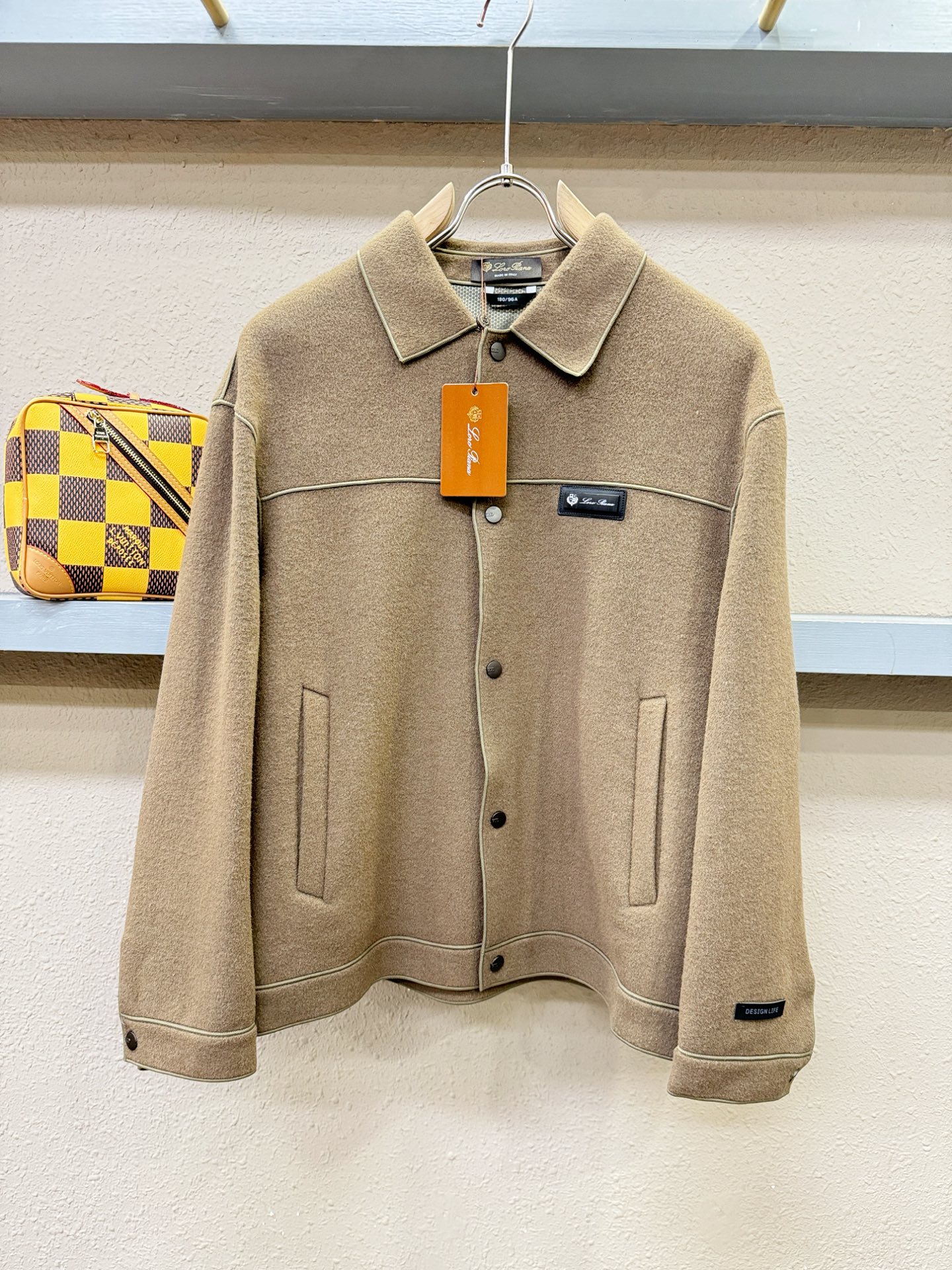 Loro Piana诺悠翩雅 2025秋冬新款外套，双面羊绒面料，原版五金配件，厚款外套，面料质感醇厚挺