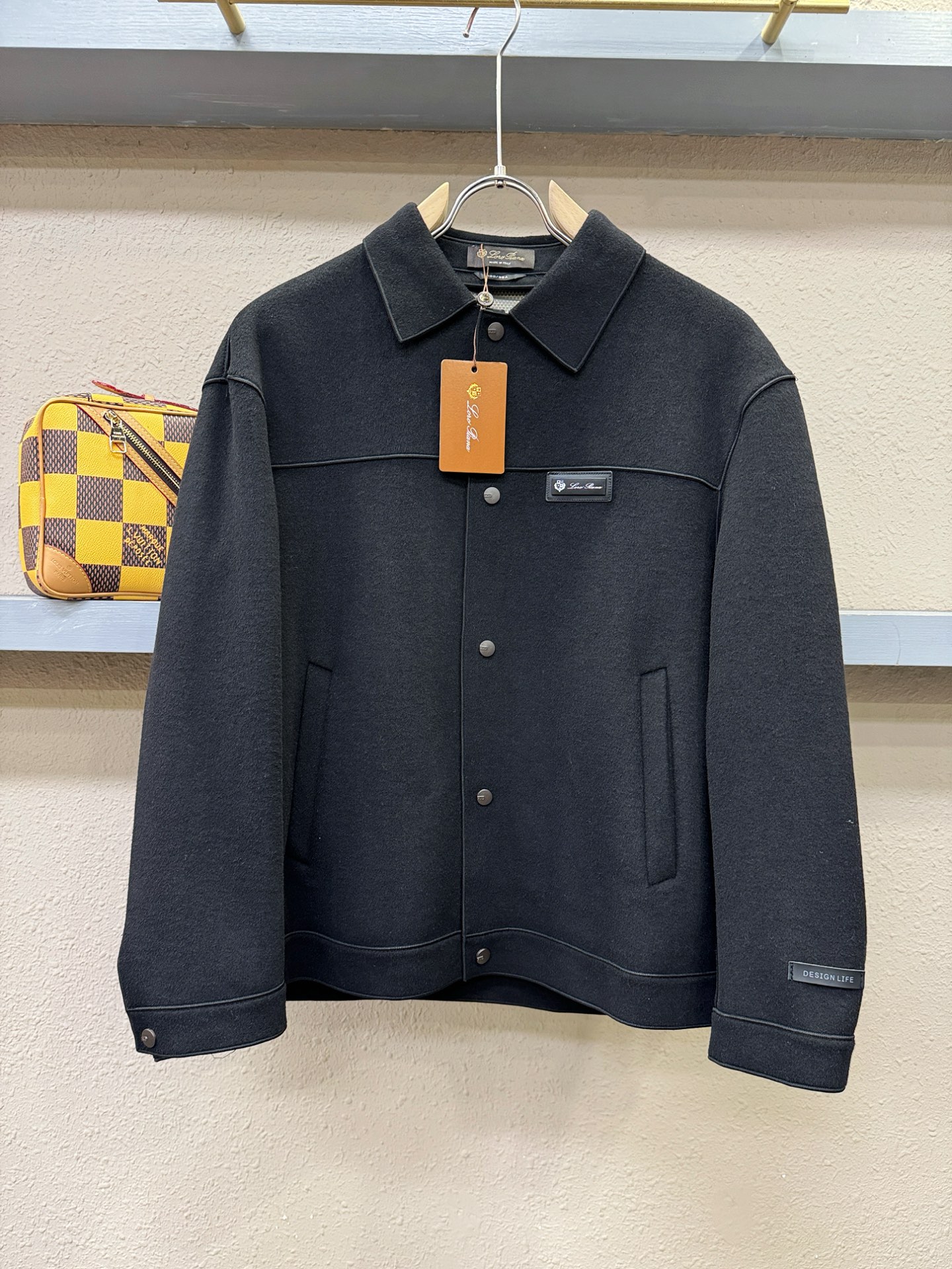 Loro Piana诺悠翩雅 2025秋冬新款外套，双面羊绒面料，原版五金配件，厚款外套，面料质感醇厚挺