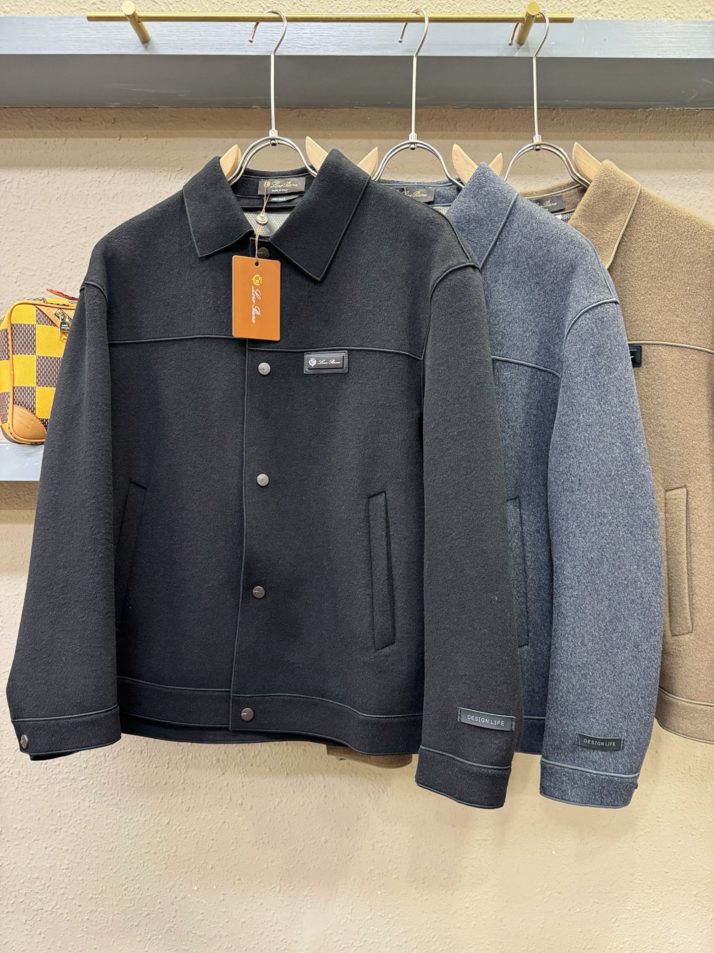 Loro Piana诺悠翩雅 2025秋冬新款外套，双面羊绒面料，原版五金配件，厚款外套，面料质感醇厚挺