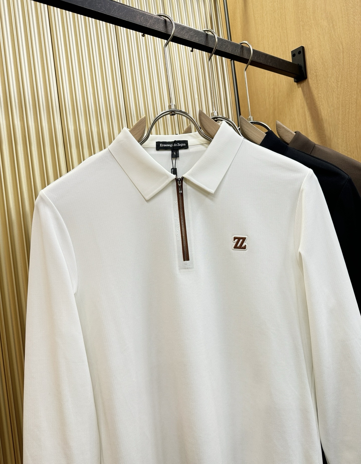 Ermenegildo Zeg*a杰*亚 2025秋冬新品，官网同步 经典大气百搭Polo领长袖T恤，顶