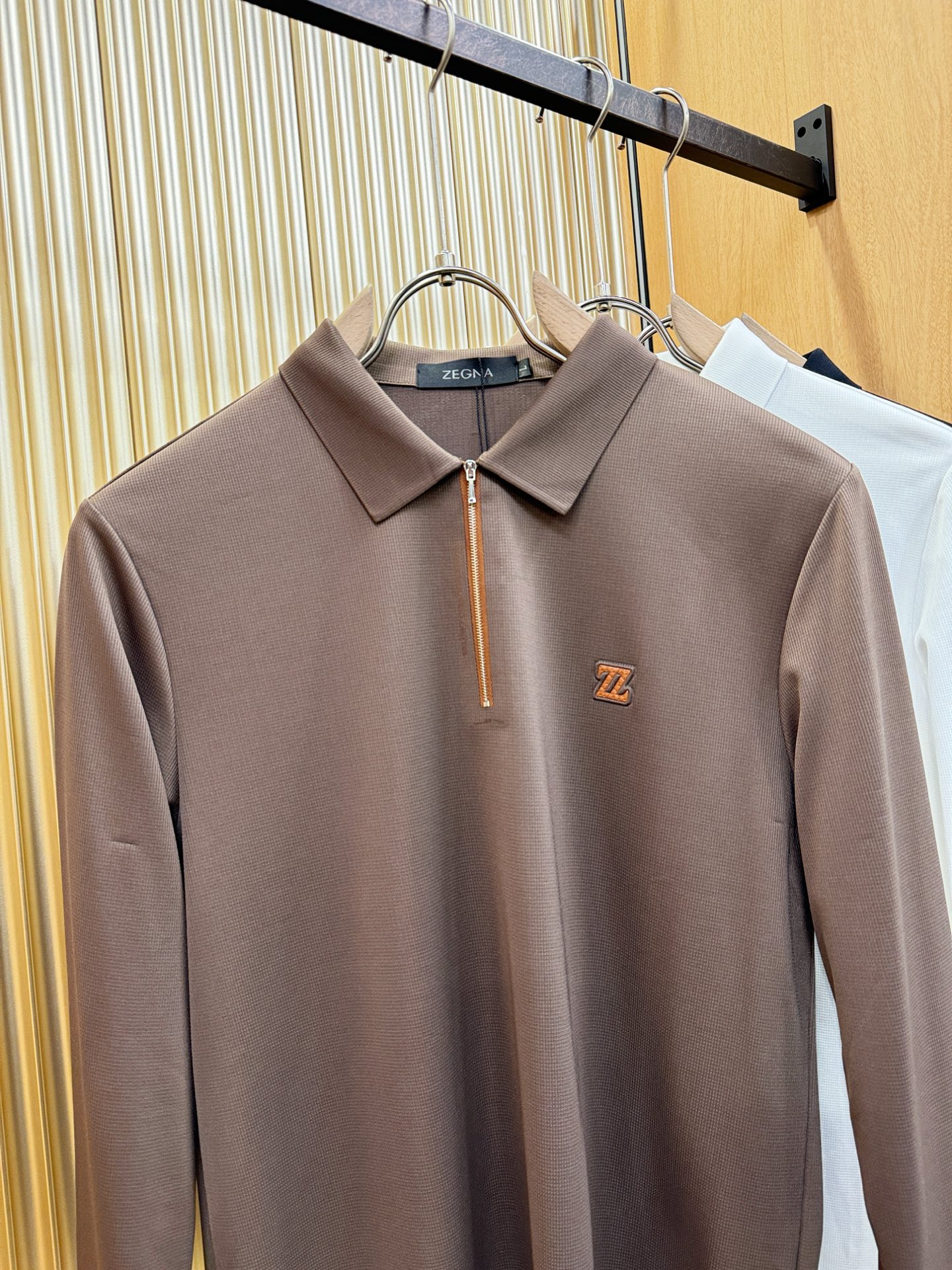 Ermenegildo Zeg*a杰*亚 2025秋冬新品，官网同步 经典大气百搭Polo领长袖T恤，顶