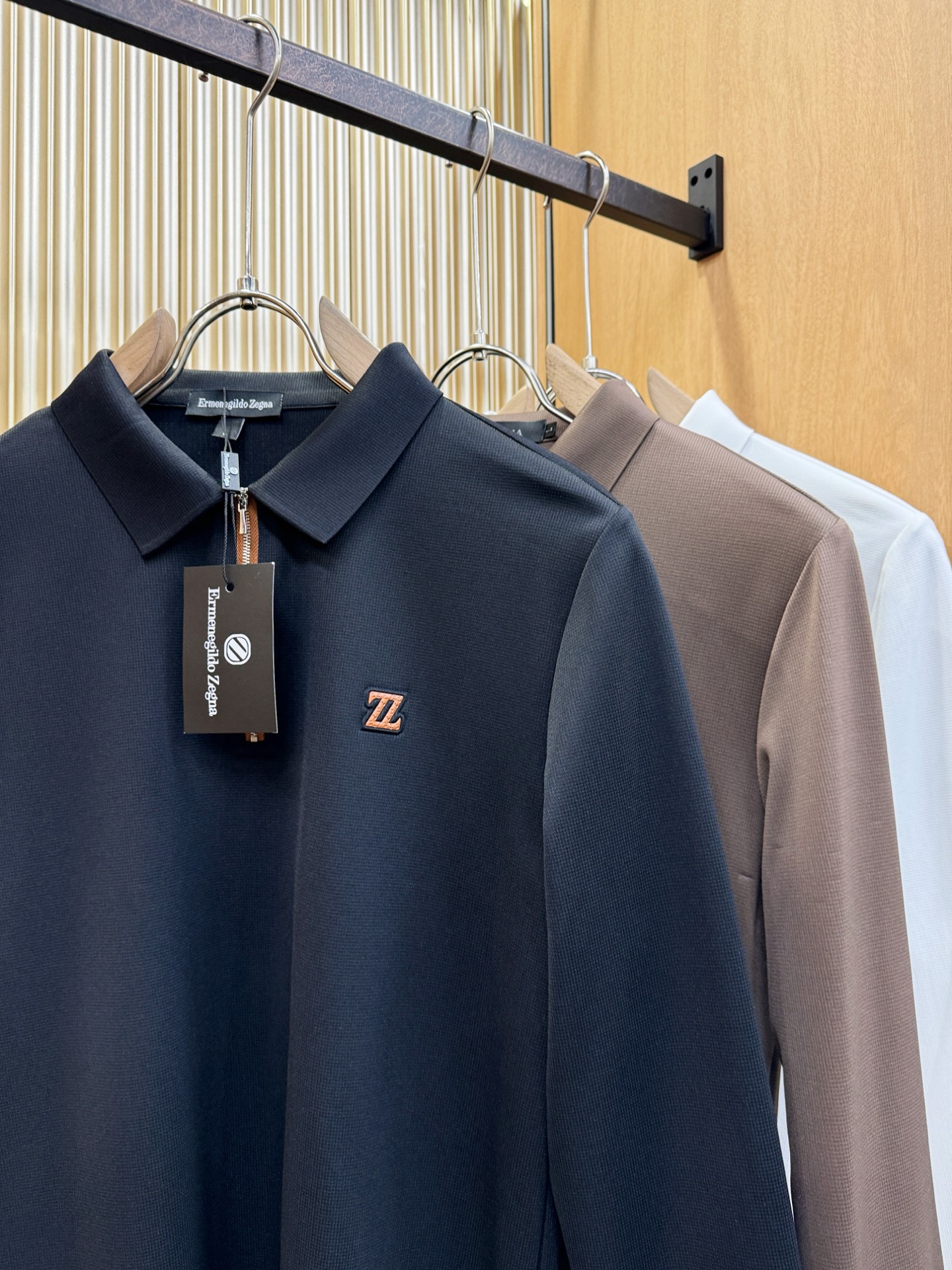 Ermenegildo Zeg*a杰*亚 2025秋冬新品，官网同步 经典大气百搭Polo领长袖T恤，顶