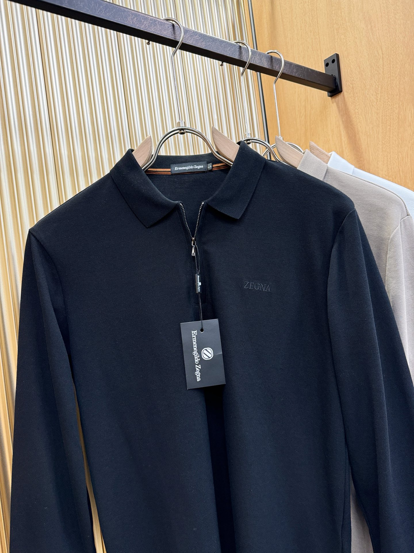 Ermenegildo Zeg*a杰*亚 2025秋冬新品，官网同步 经典大气百搭Polo领长袖T恤，顶