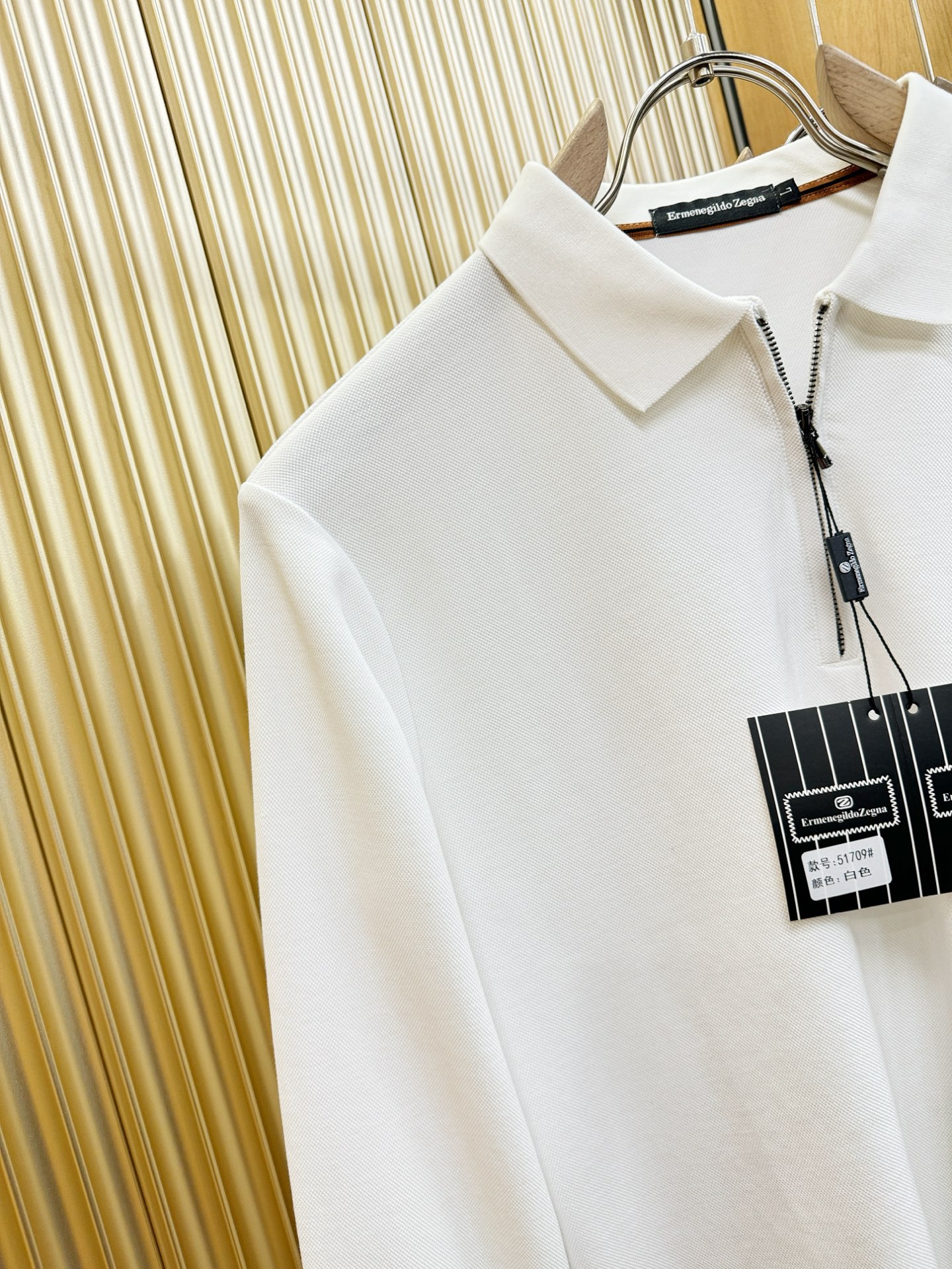 Ermenegildo Zeg*a杰*亚 2025秋冬新品，官网同步 经典大气百搭Polo领长袖T恤，顶