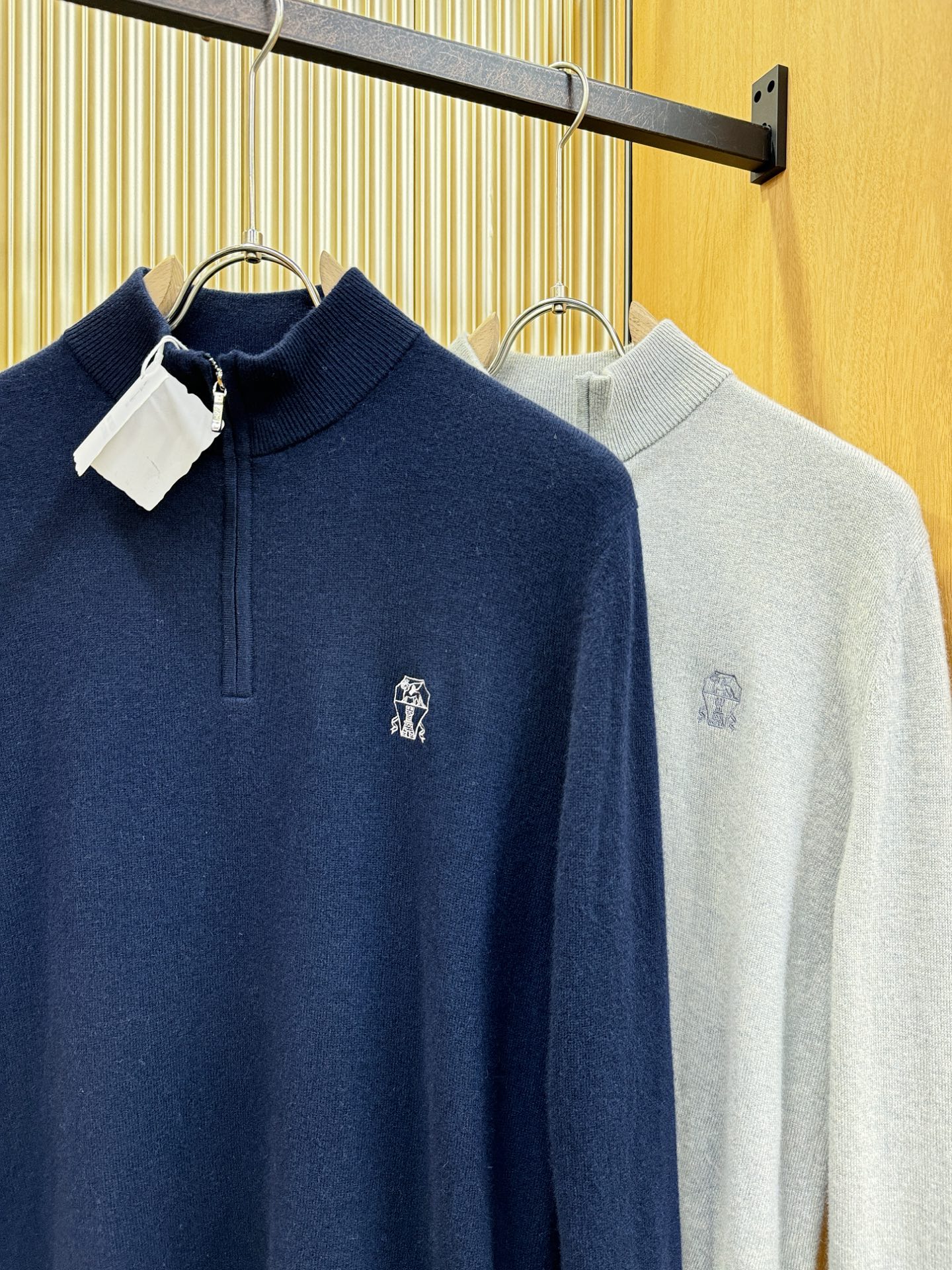 BC布鲁提 2025秋冬新款羊绒毛衣，顶级羊绒面料，logo图案设计，胸前logo设计！秋冬系列经典设计