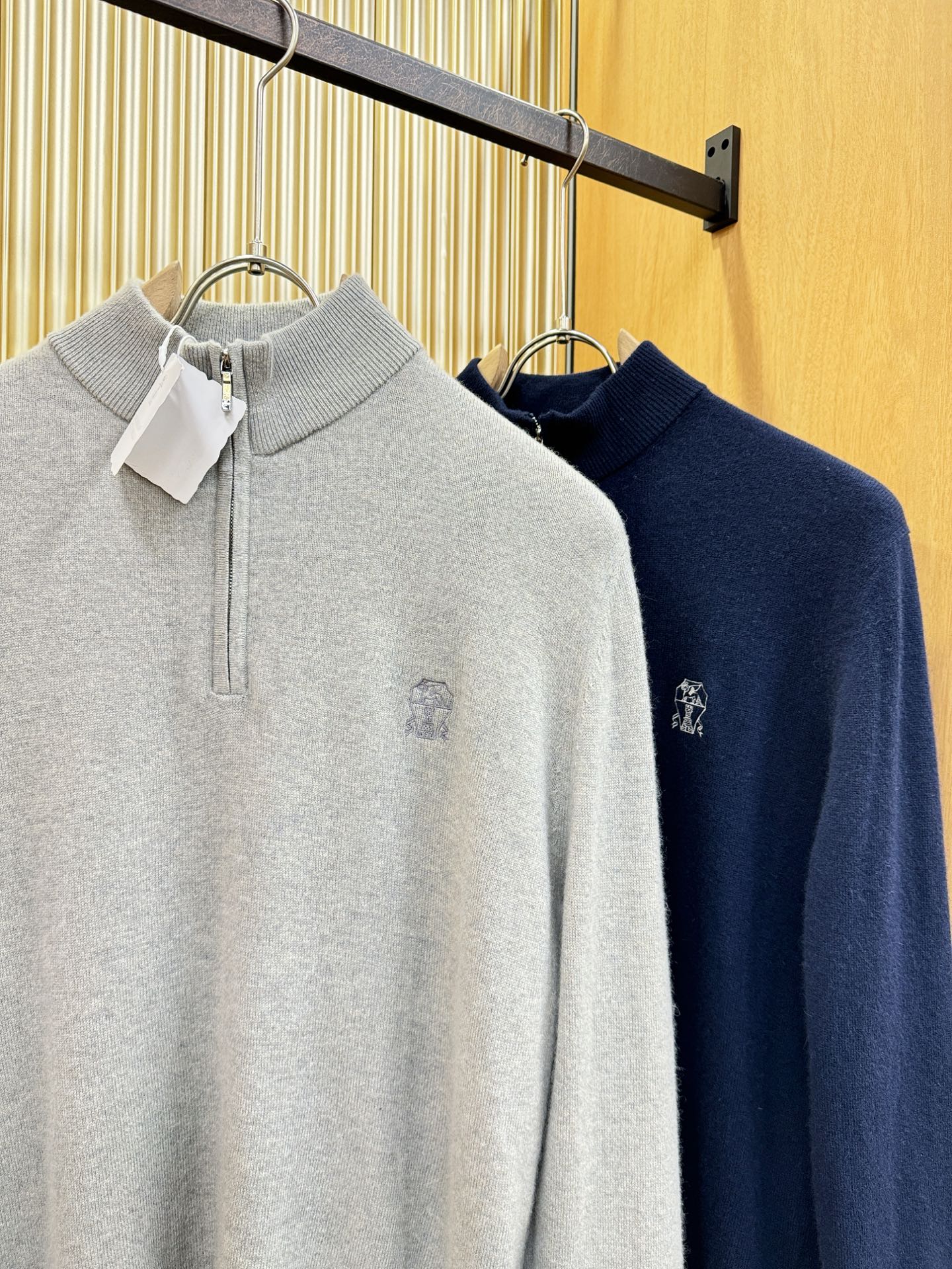 BC布鲁提 2025秋冬新款羊绒毛衣，顶级羊绒面料，logo图案设计，胸前logo设计！秋冬系列经典设计