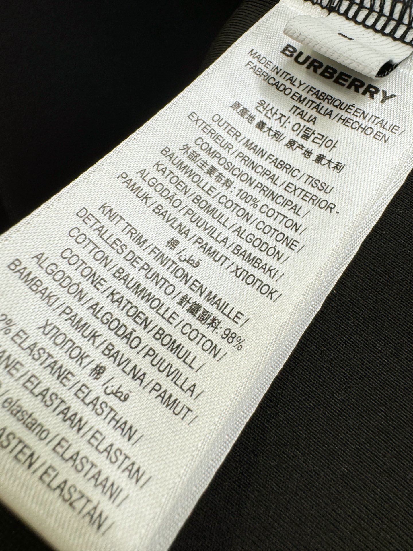 BURBERRY巴宝莉 秋冬新品 短袖T恤，经典Logo设计，百搭款 官网同步发售 定制面料，柔软细腻 