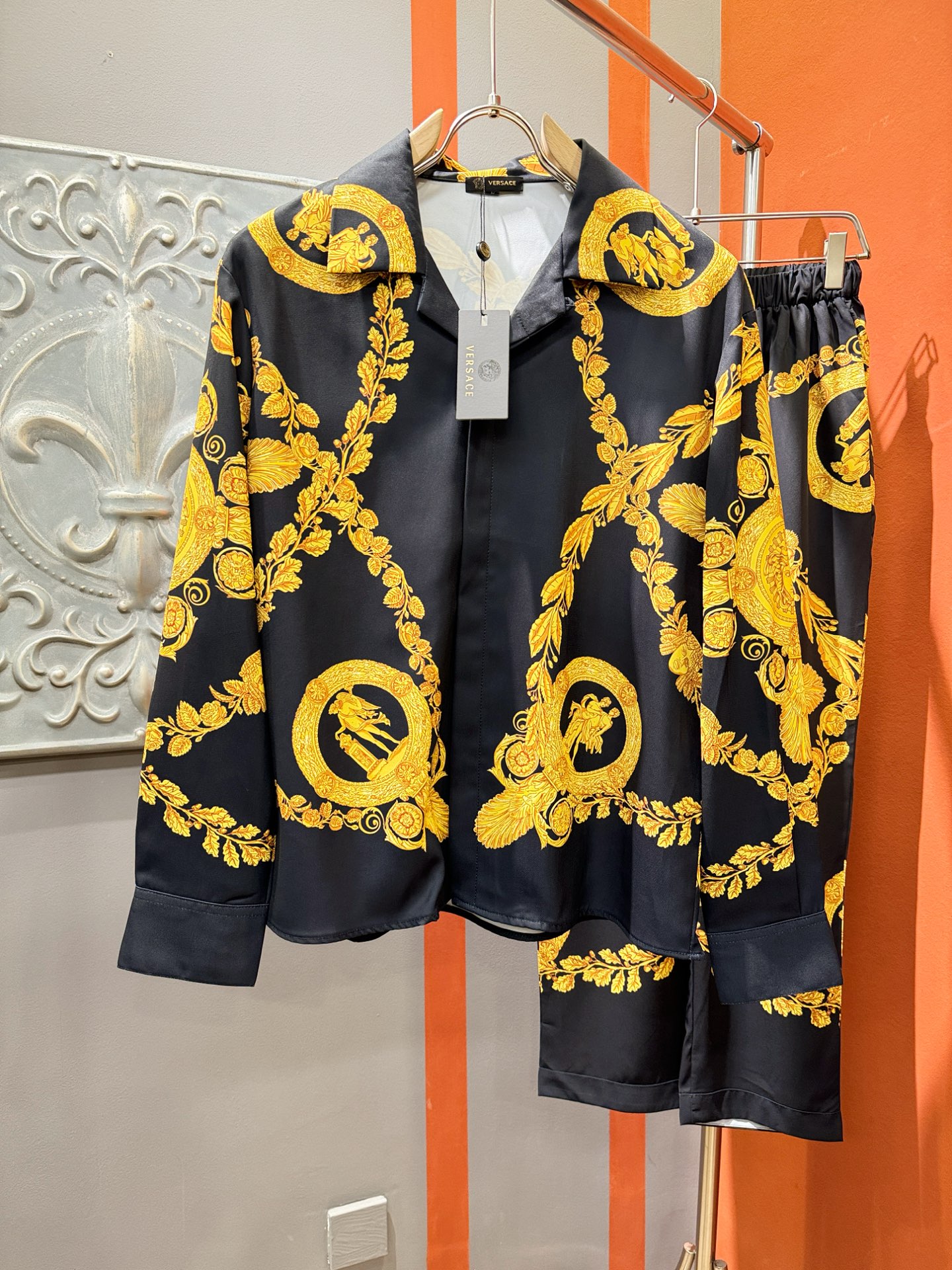 高定款(真丝面料升级 ) Versace 范思哲 最大可穿250斤‼️ 2025新款真丝套装，男女同款家