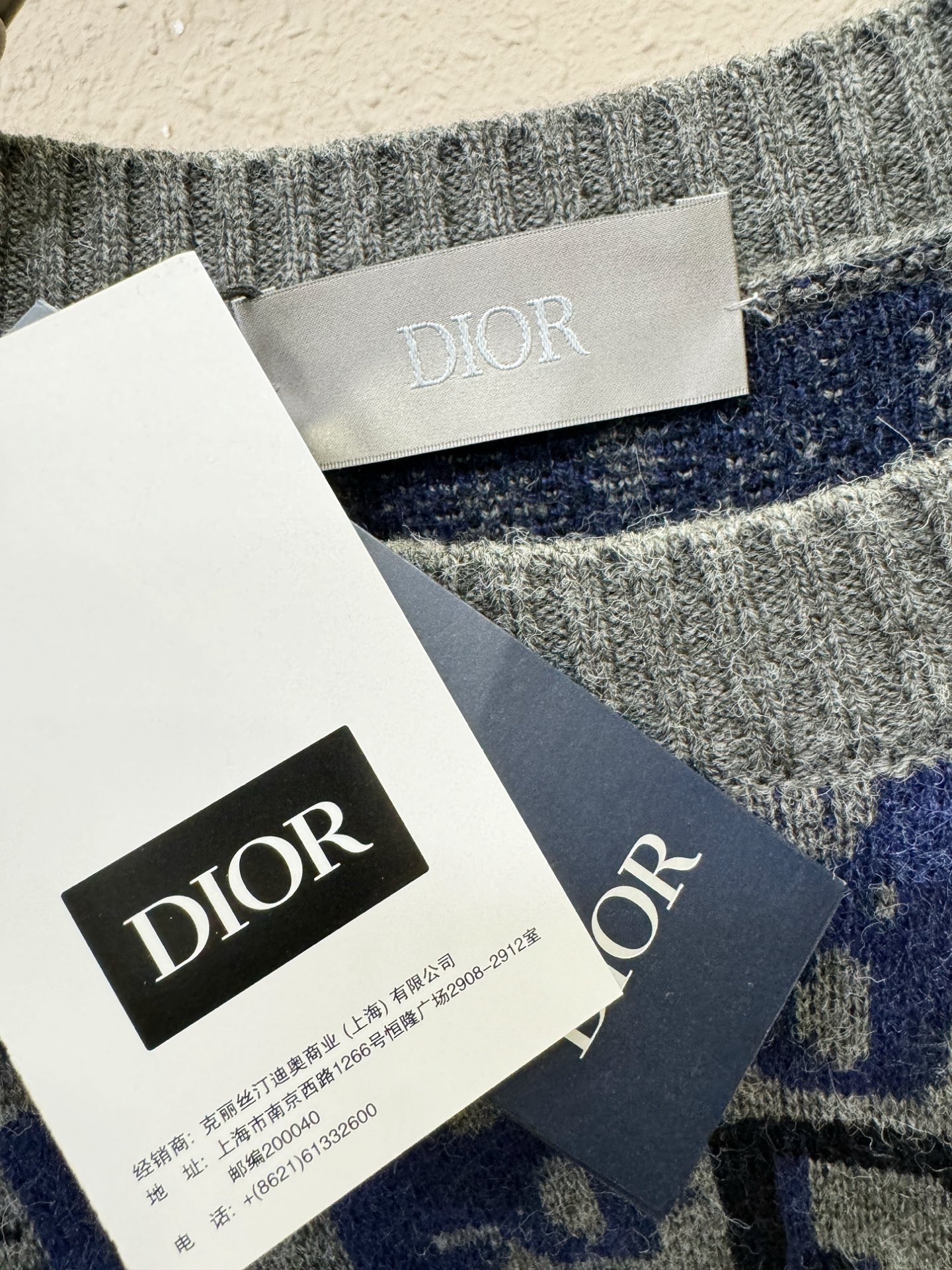 顶级版Dior迪奥 专柜同步 冬季新款羊毛衫（绵羊毛100%）甄选客供进口100％绵羊毛材质！面料手感偏