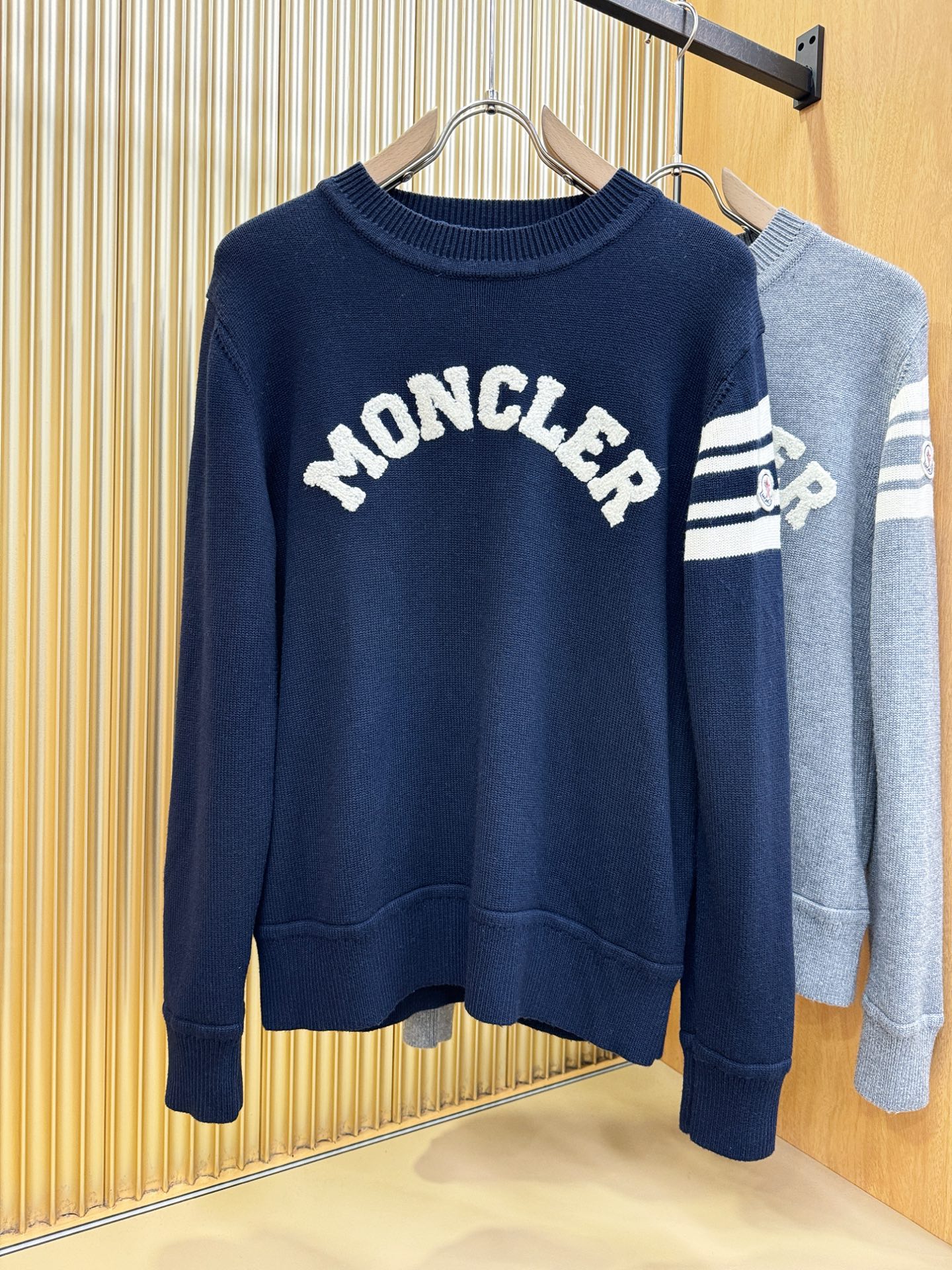 顶级版本Moncler蒙口 专柜同步冬季新款羊毛衫（绵羊毛100%）甄选客供进口100％绵羊毛材质！面料