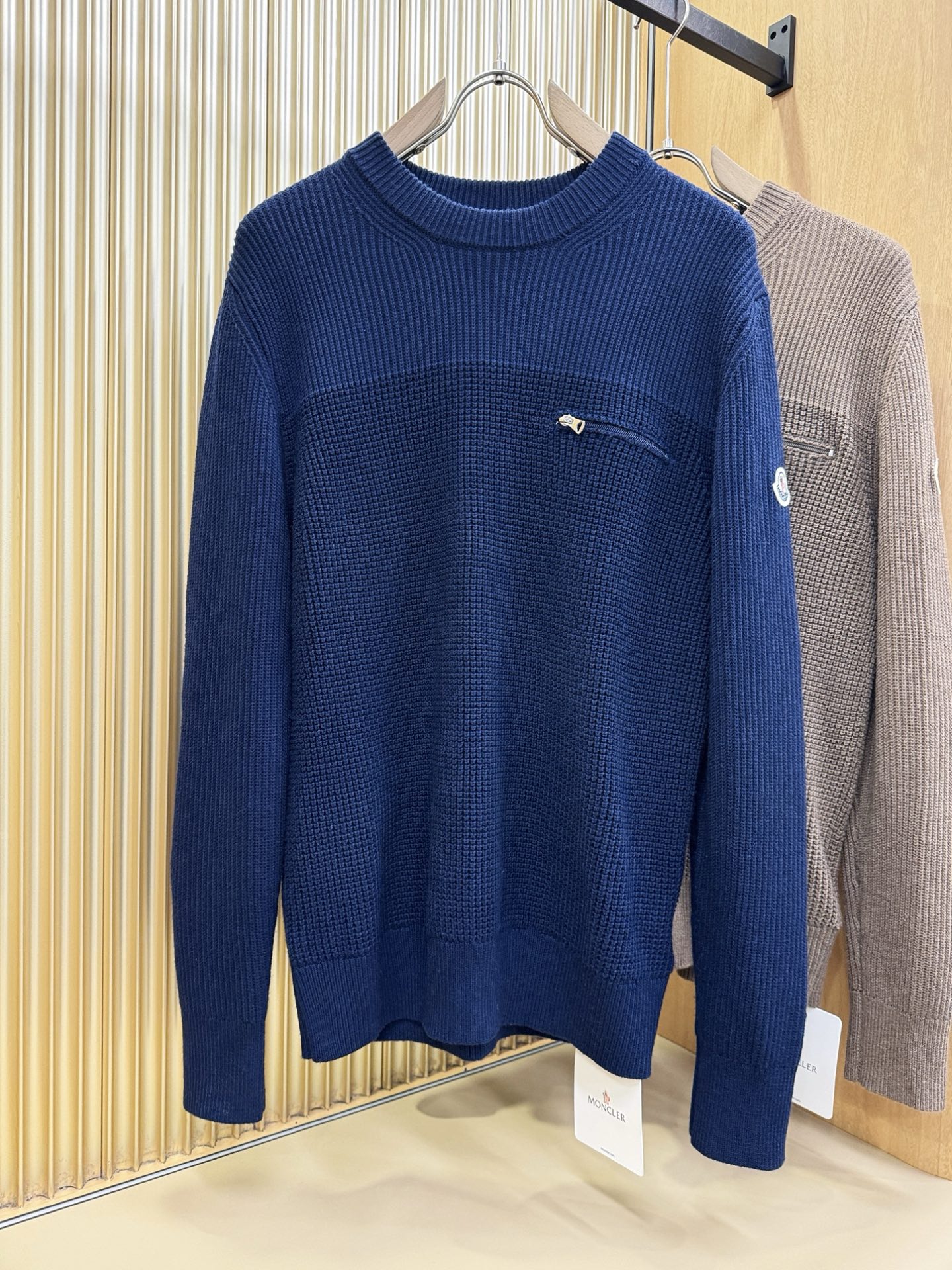 顶级版本Moncler蒙口 专柜同步冬季新款羊毛衫（绵羊毛100%）甄选客供进口100％绵羊毛材质！面料