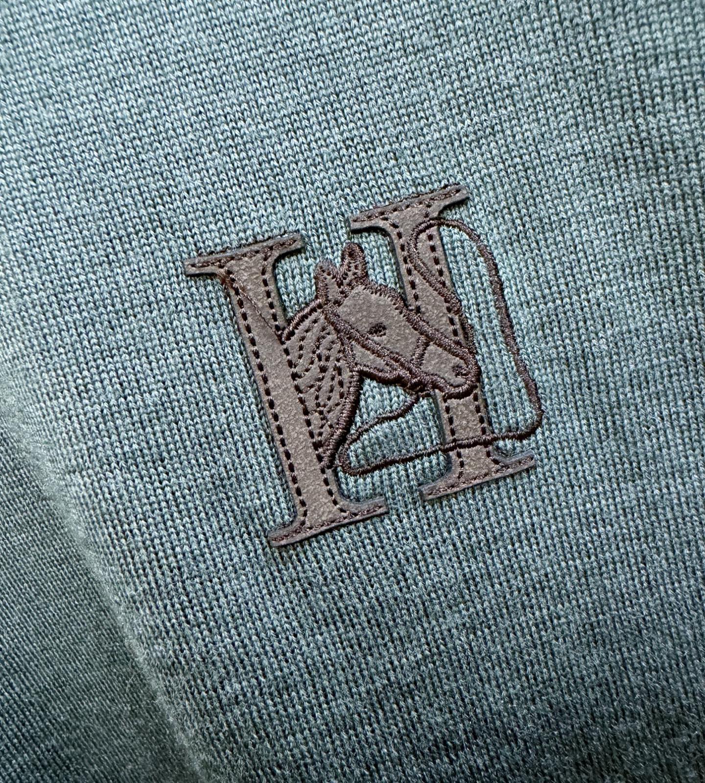 Hermès爱马仕 2025秋冬新款毛衣，桑蚕丝+羊毛，顶级桑蚕丝羊毛面料，手感柔软。 logo图案设计