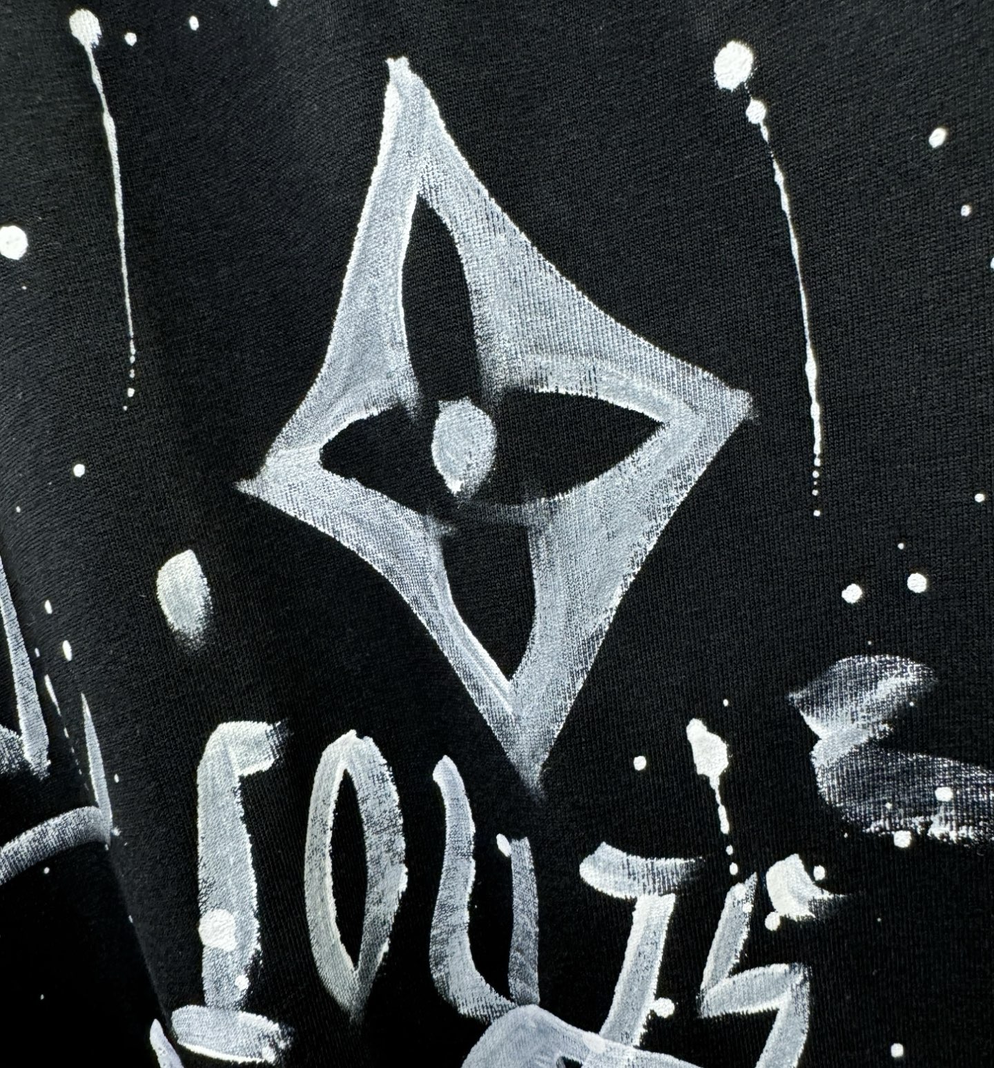 LV路易威登 2026新款短袖T恤！走秀图案时尚休闲短袖T恤衫！设计logo设计！极具设计精选客供面料，