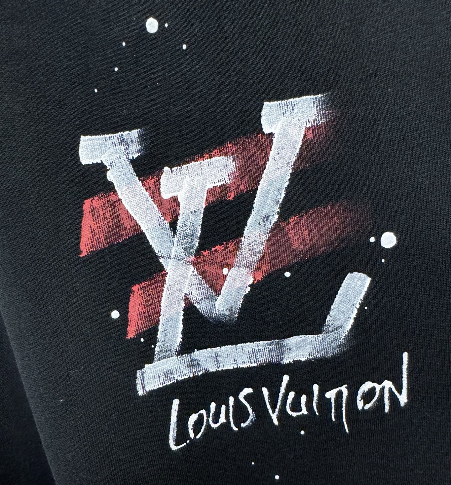 LV路易威登 2026新款短袖T恤！走秀图案时尚休闲短袖T恤衫！设计logo设计！极具设计精选客供面料，