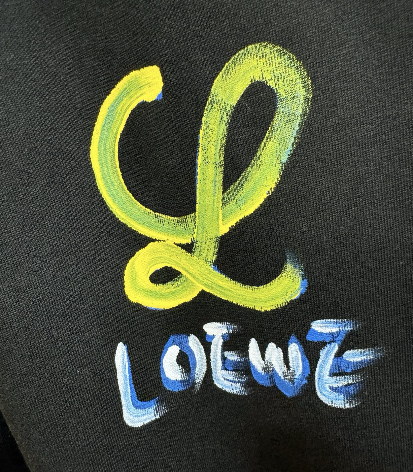 LOEWE罗意威 2026新款短袖T恤！走秀图案时尚休闲短袖T恤衫！设计logo设计！极具设计精选客供面