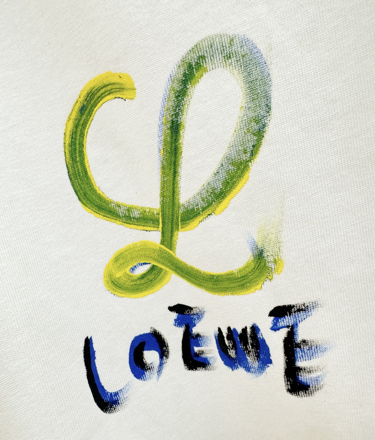 LOEWE罗意威 2026新款短袖T恤！走秀图案时尚休闲短袖T恤衫！设计logo设计！极具设计精选客供面