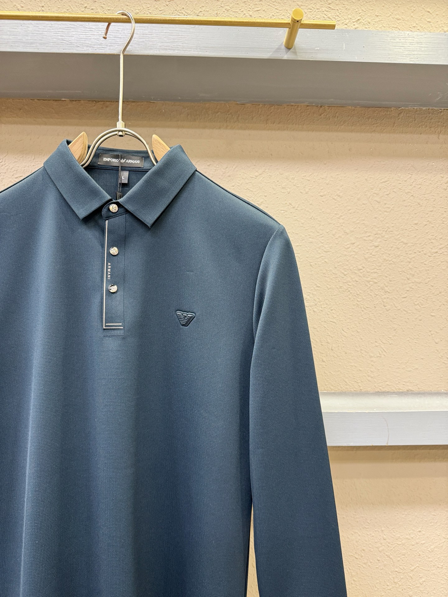 Armani 阿玛尼 2025秋冬新品，官网同步 经典大气百搭Polo领长袖T恤，顶级原版面料，质感细腻