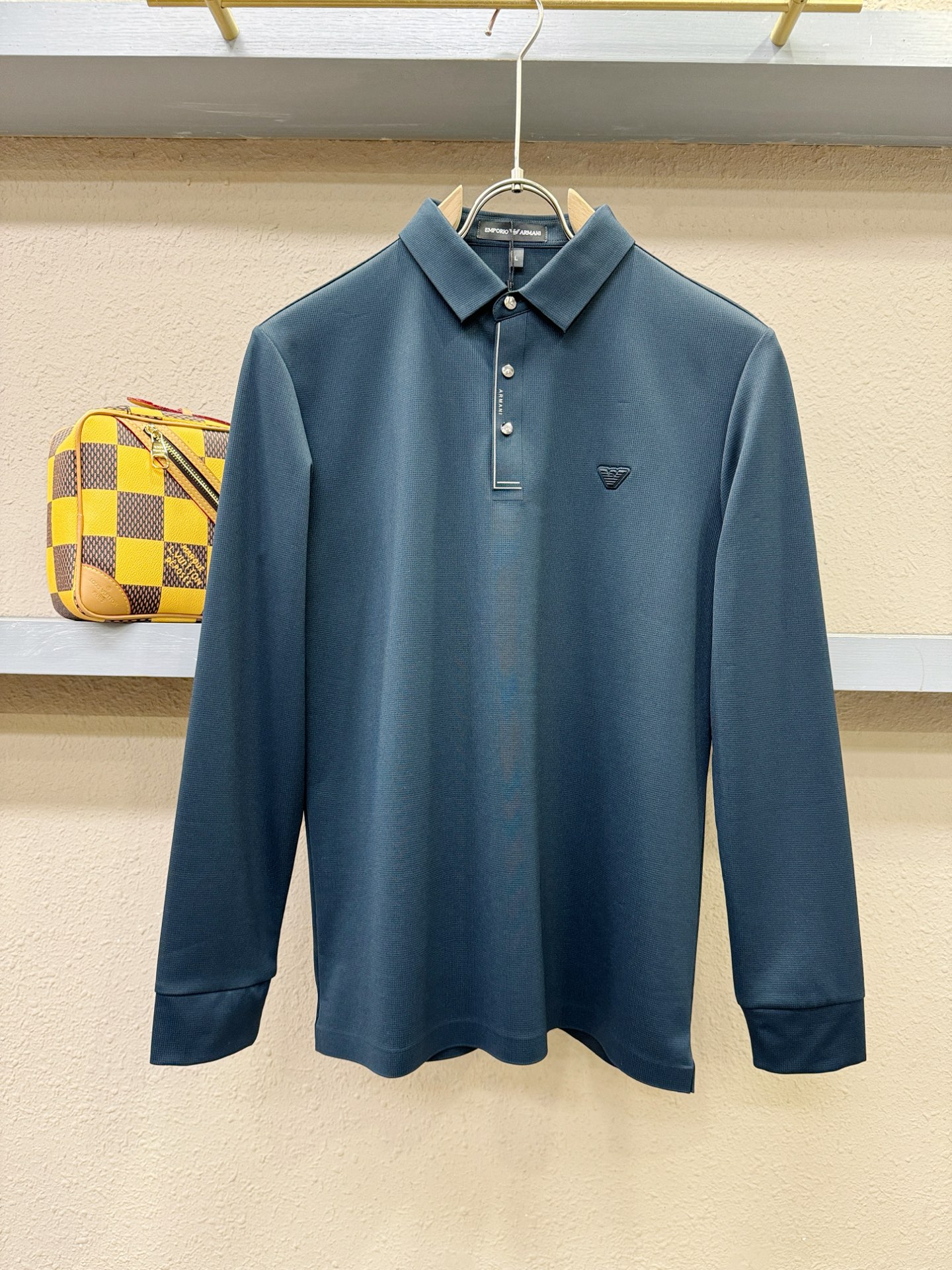 Armani 阿玛尼 2025秋冬新品，官网同步 经典大气百搭Polo领长袖T恤，顶级原版面料，质感细腻