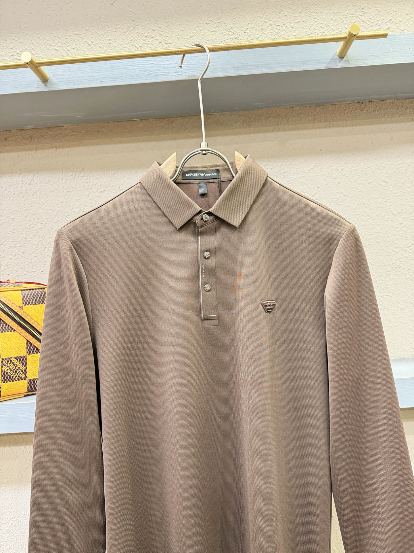 Armani 阿玛尼 2025秋冬新品，官网同步 经典大气百搭Polo领长袖T恤，顶级原版面料，质感细腻