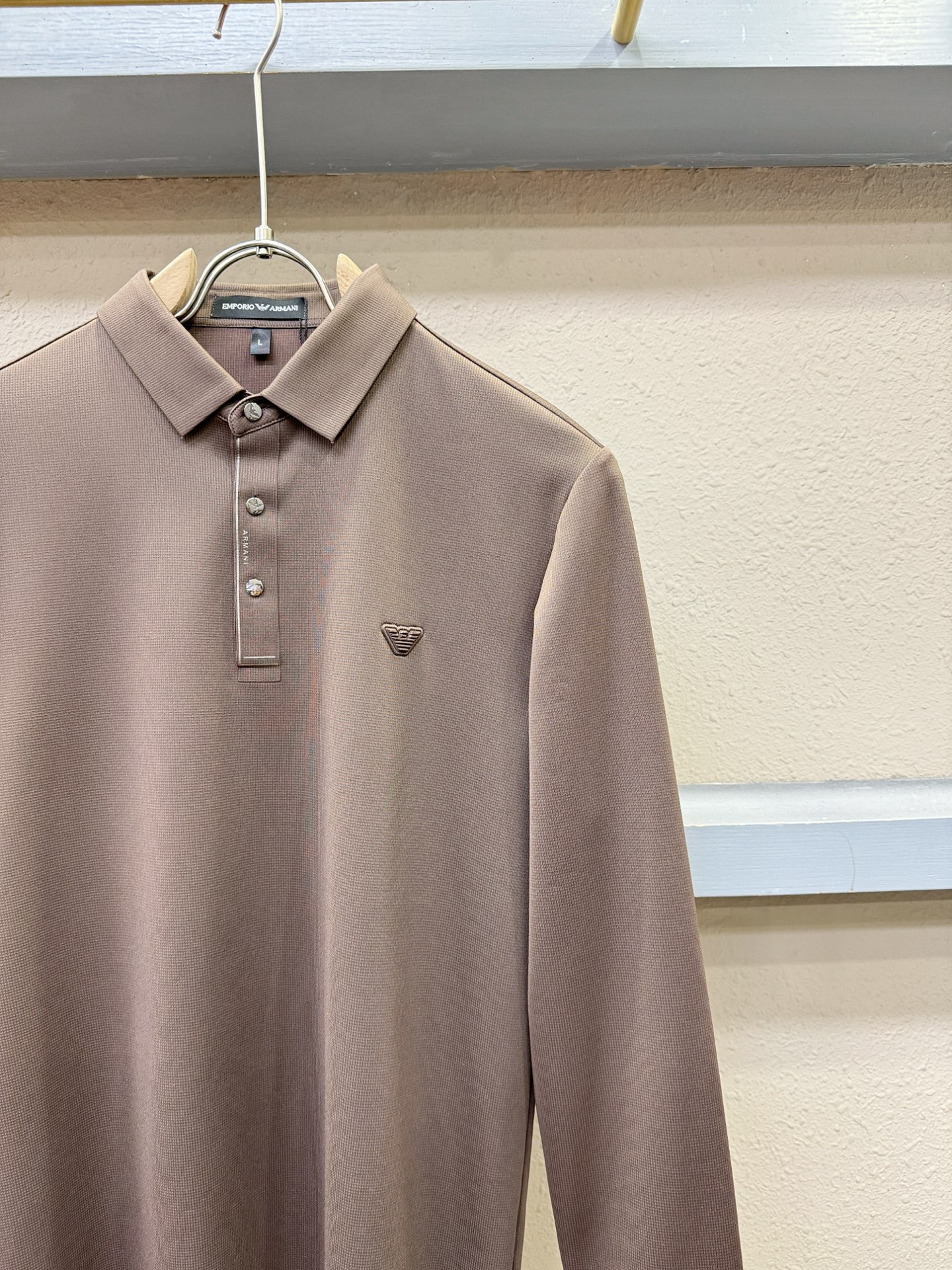 Armani 阿玛尼 2025秋冬新品，官网同步 经典大气百搭Polo领长袖T恤，顶级原版面料，质感细腻