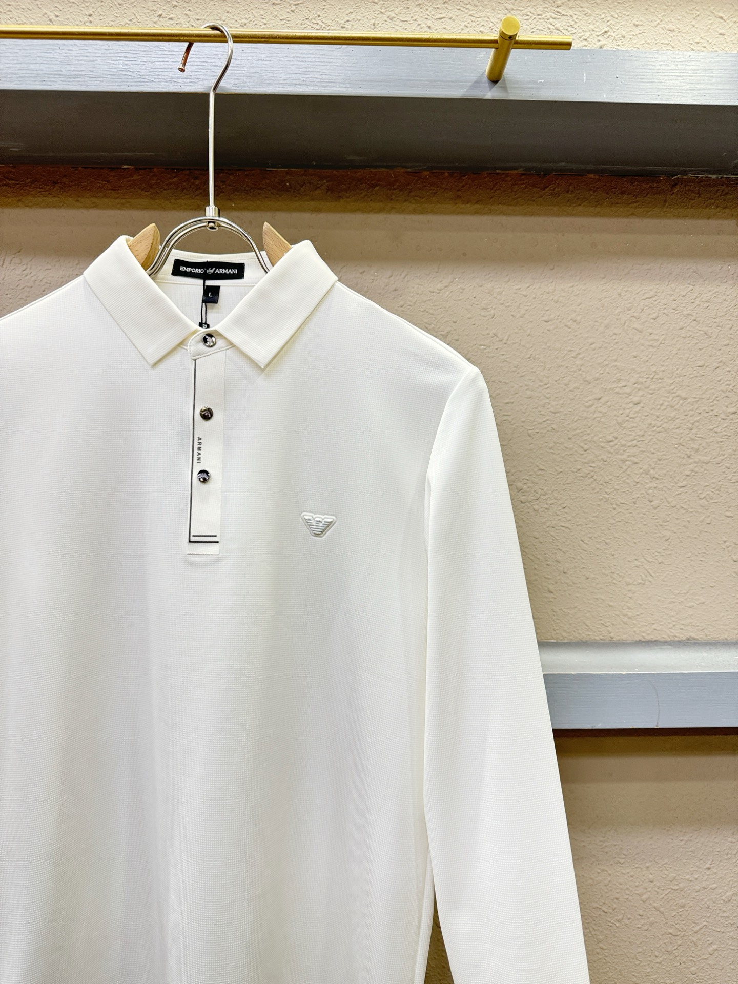 Armani 阿玛尼 2025秋冬新品，官网同步 经典大气百搭Polo领长袖T恤，顶级原版面料，质感细腻