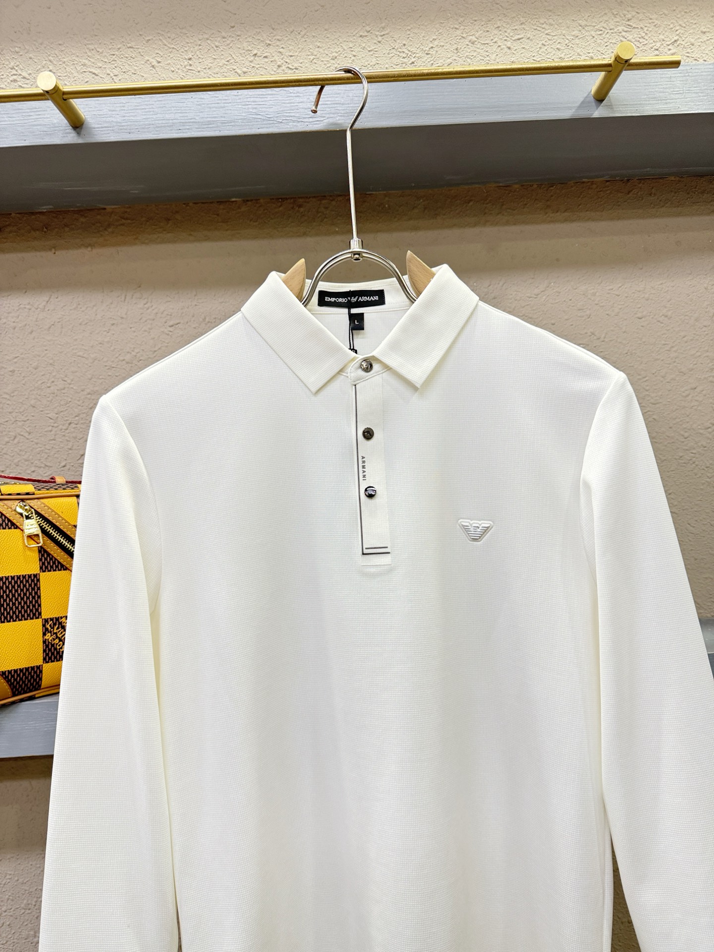 Armani 阿玛尼 2025秋冬新品，官网同步 经典大气百搭Polo领长袖T恤，顶级原版面料，质感细腻