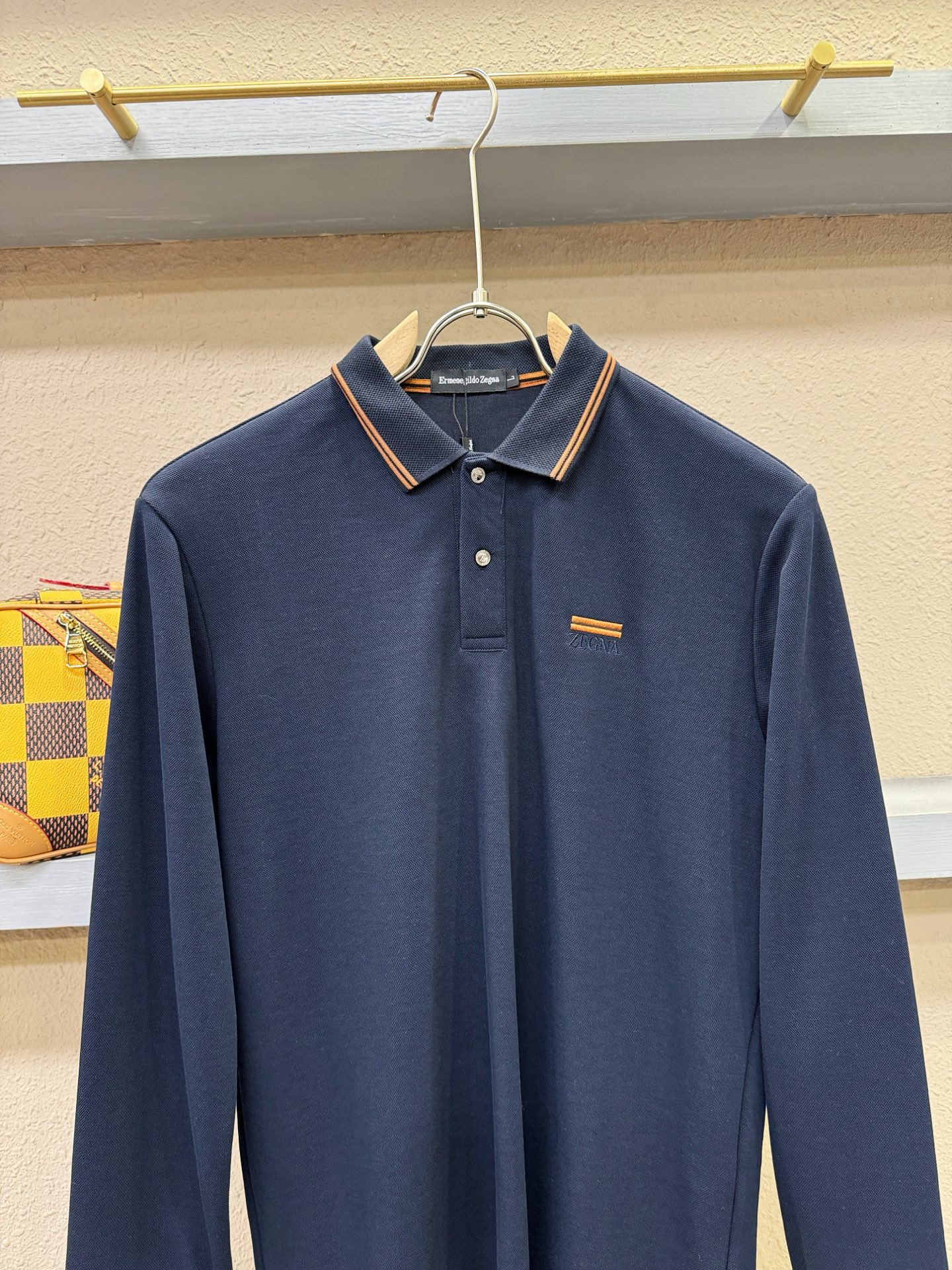 Ermenegildo Zeg*a杰*亚 2025秋冬新品，官网同步 经典大气百搭Polo领长袖T恤，顶