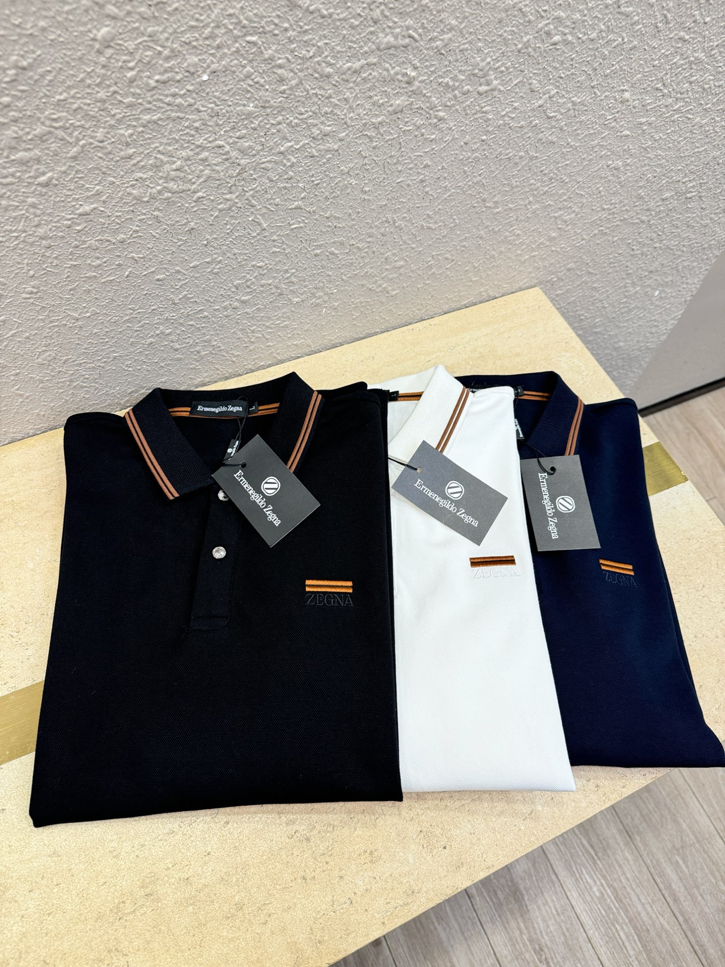 Ermenegildo Zeg*a杰*亚 2025秋冬新品，官网同步 经典大气百搭Polo领长袖T恤，顶