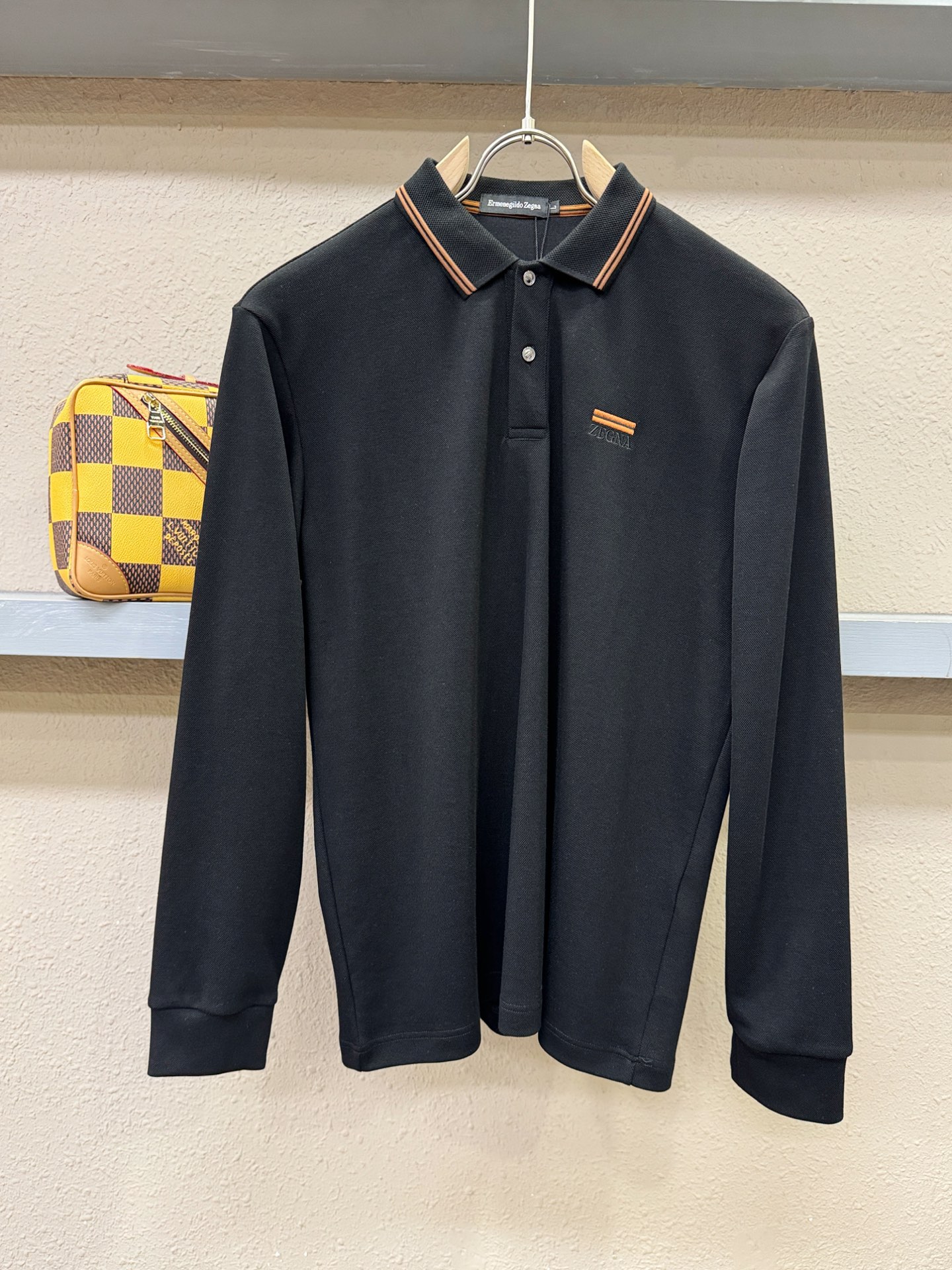 Ermenegildo Zeg*a杰*亚 2025秋冬新品，官网同步 经典大气百搭Polo领长袖T恤，顶