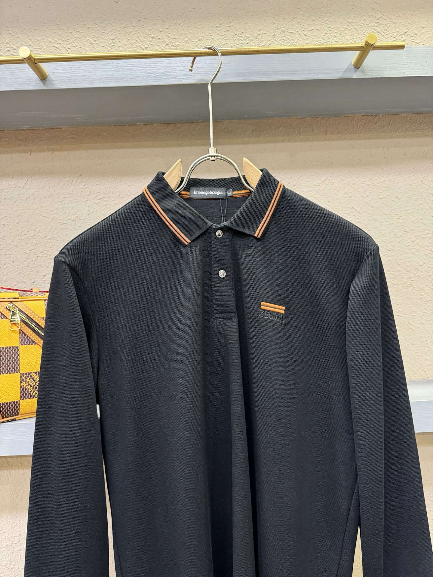 Ermenegildo Zeg*a杰*亚 2025秋冬新品，官网同步 经典大气百搭Polo领长袖T恤，顶