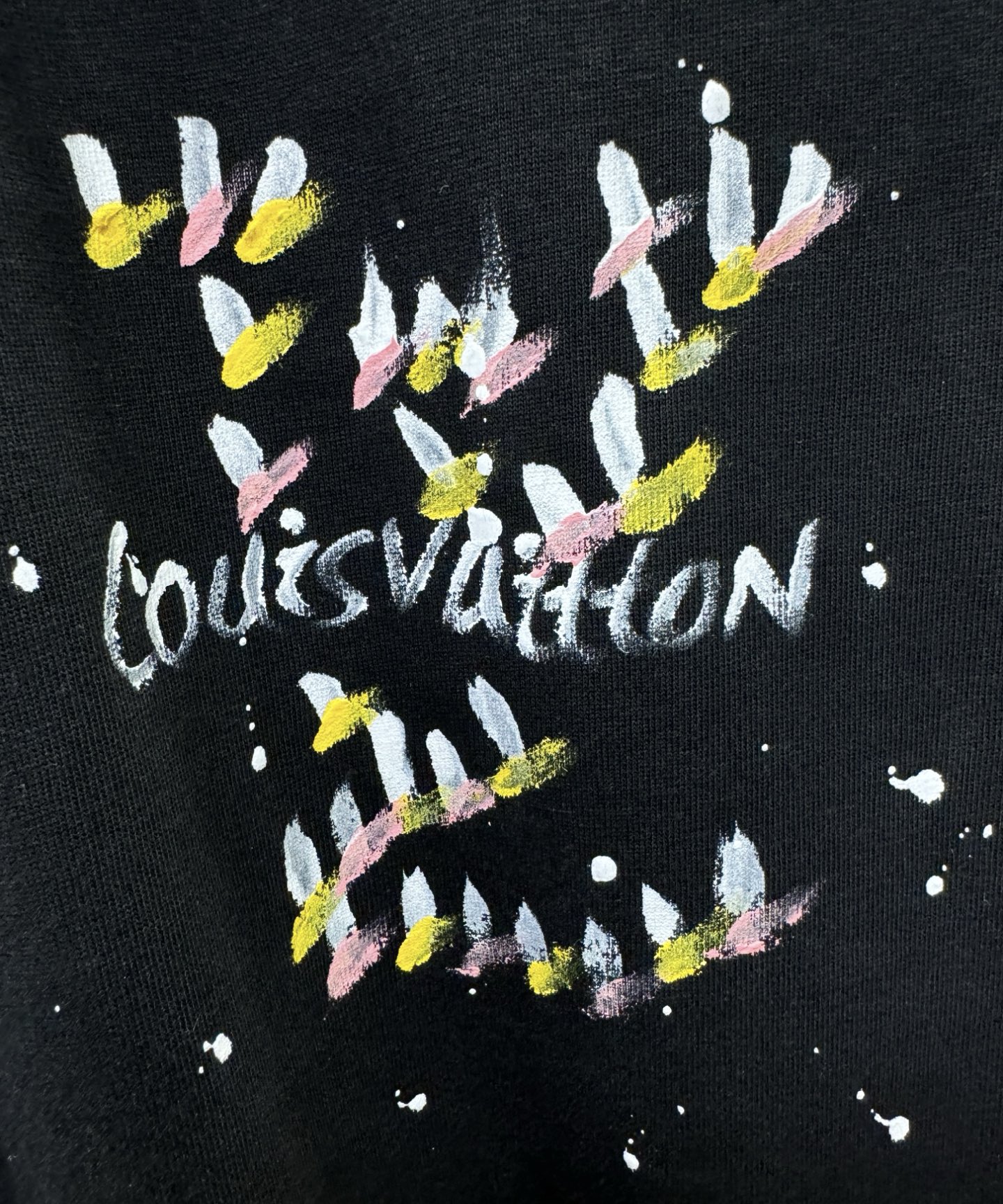 LV路易威登 2026新款短袖T恤！走秀图案时尚休闲短袖T恤衫！设计logo设计！极具设计精选客供面料，