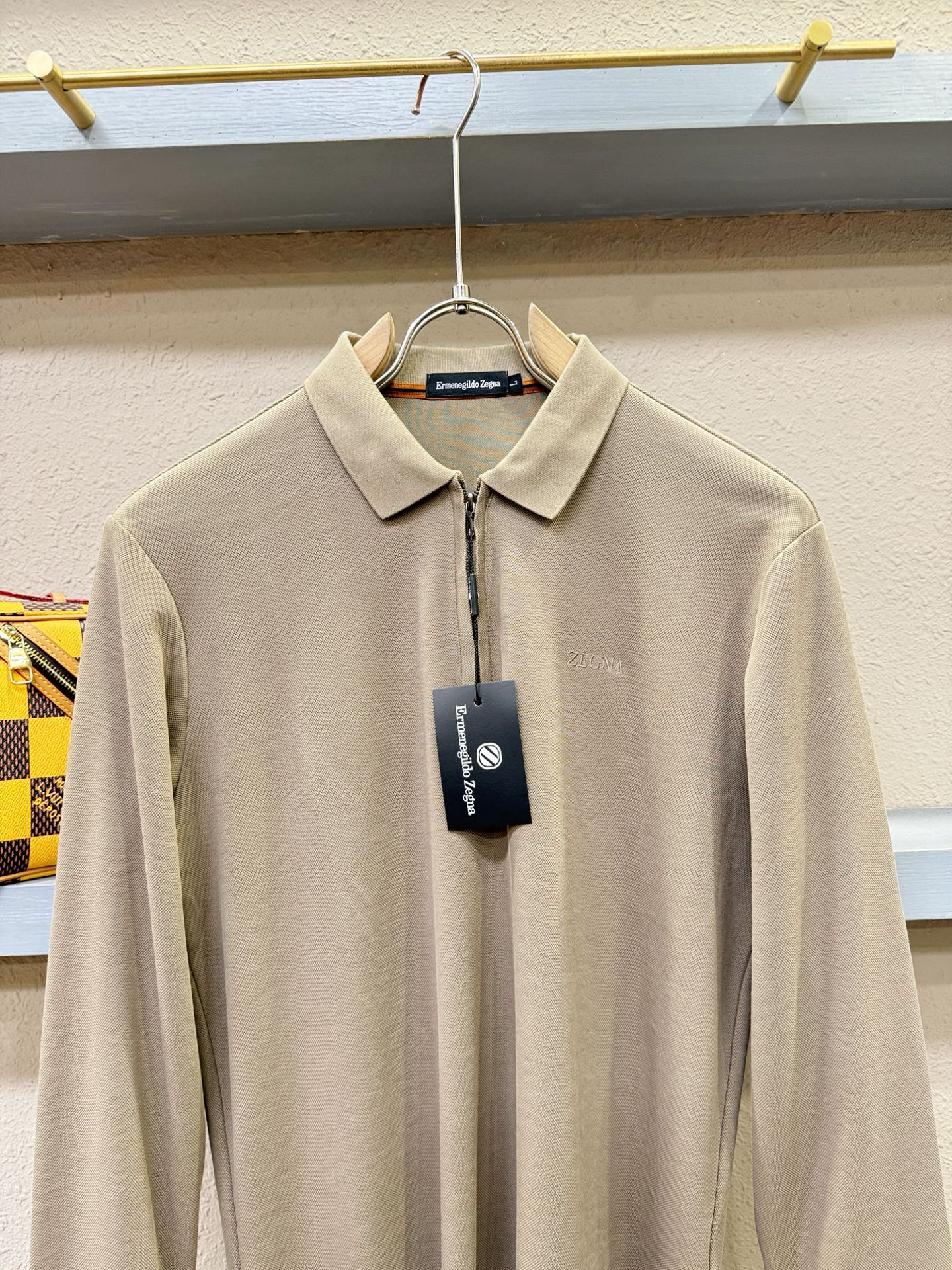 Ermenegildo Zeg*a杰*亚 2025秋冬新品，官网同步 经典大气百搭Polo领长袖T恤，顶