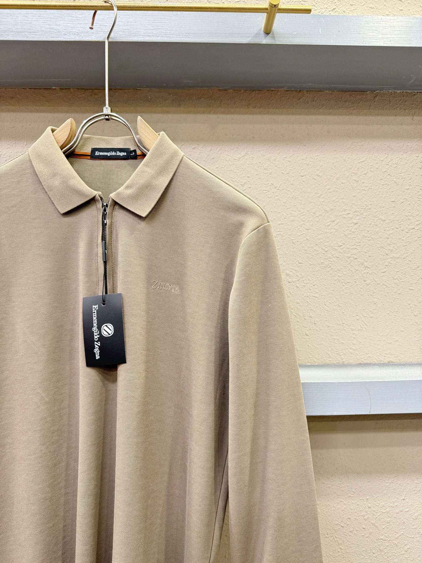 Ermenegildo Zeg*a杰*亚 2025秋冬新品，官网同步 经典大气百搭Polo领长袖T恤，顶