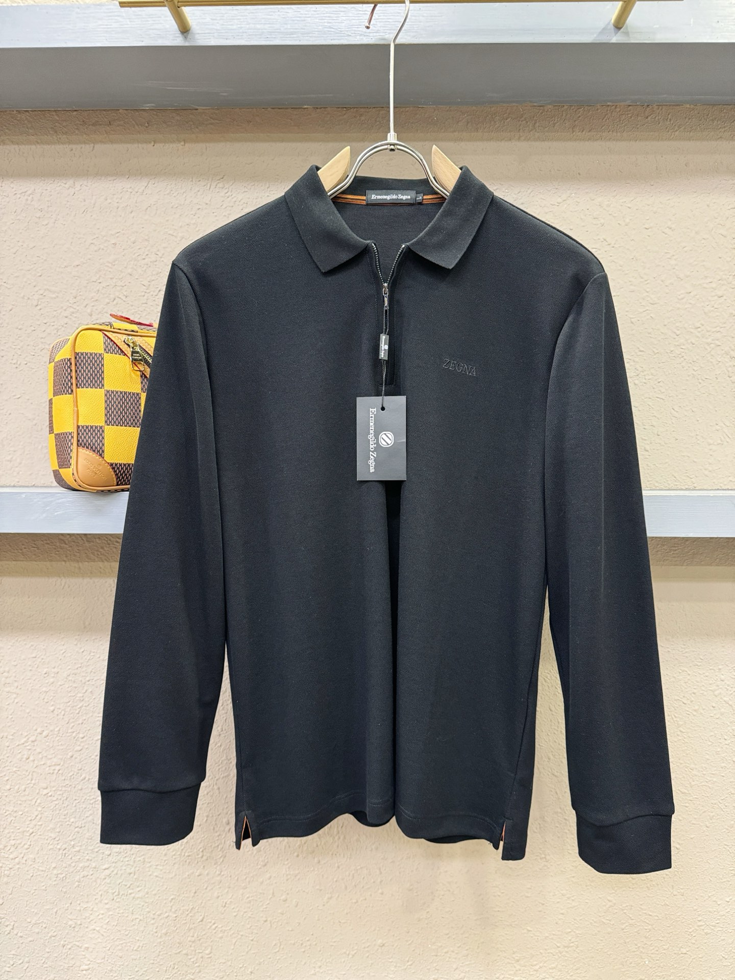 Ermenegildo Zeg*a杰*亚 2025秋冬新品，官网同步 经典大气百搭Polo领长袖T恤，顶